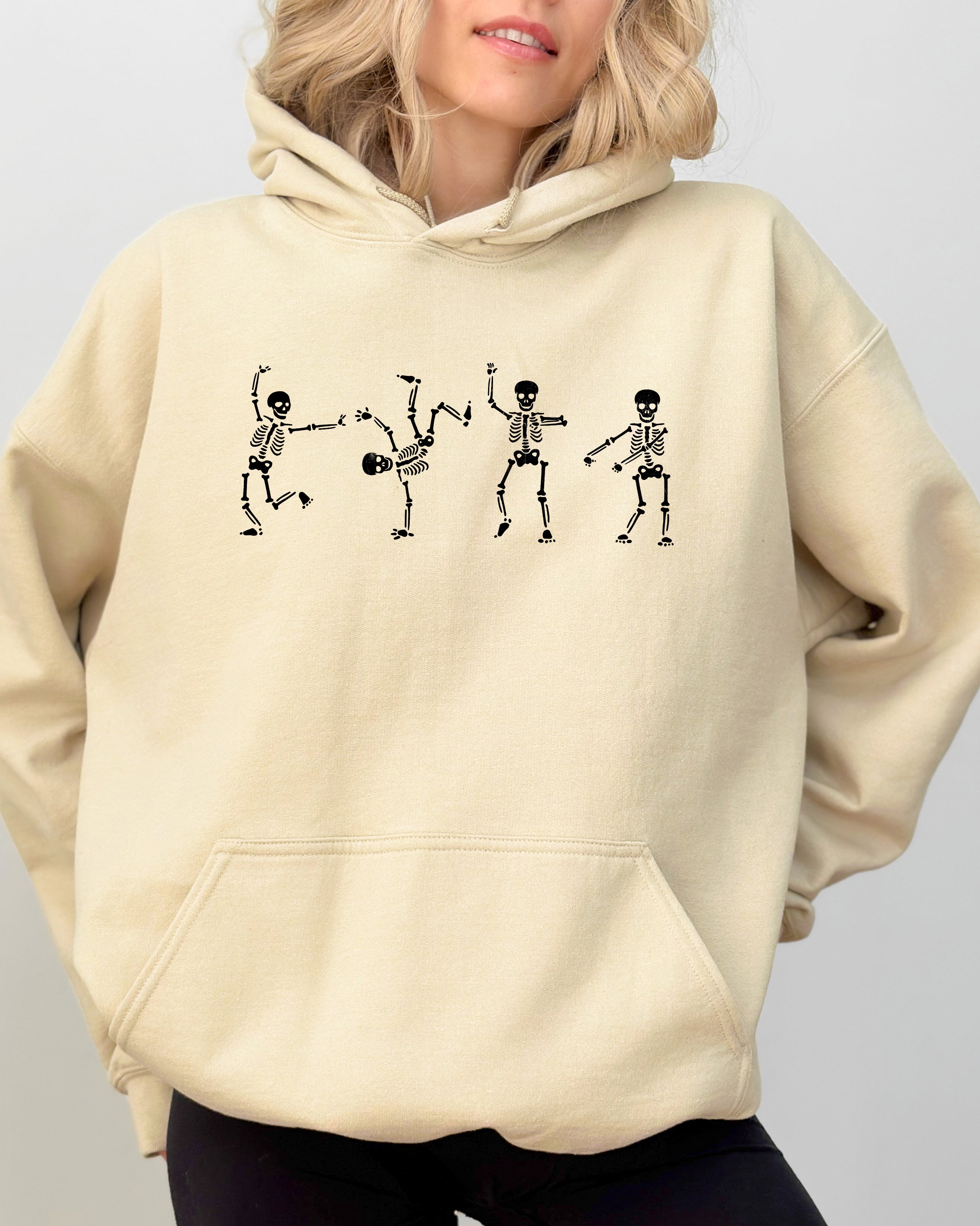 Funny Skeletons Dance Ghost Witch Skull Spooky Aesthetic Meme Halloween Costume Hoodie