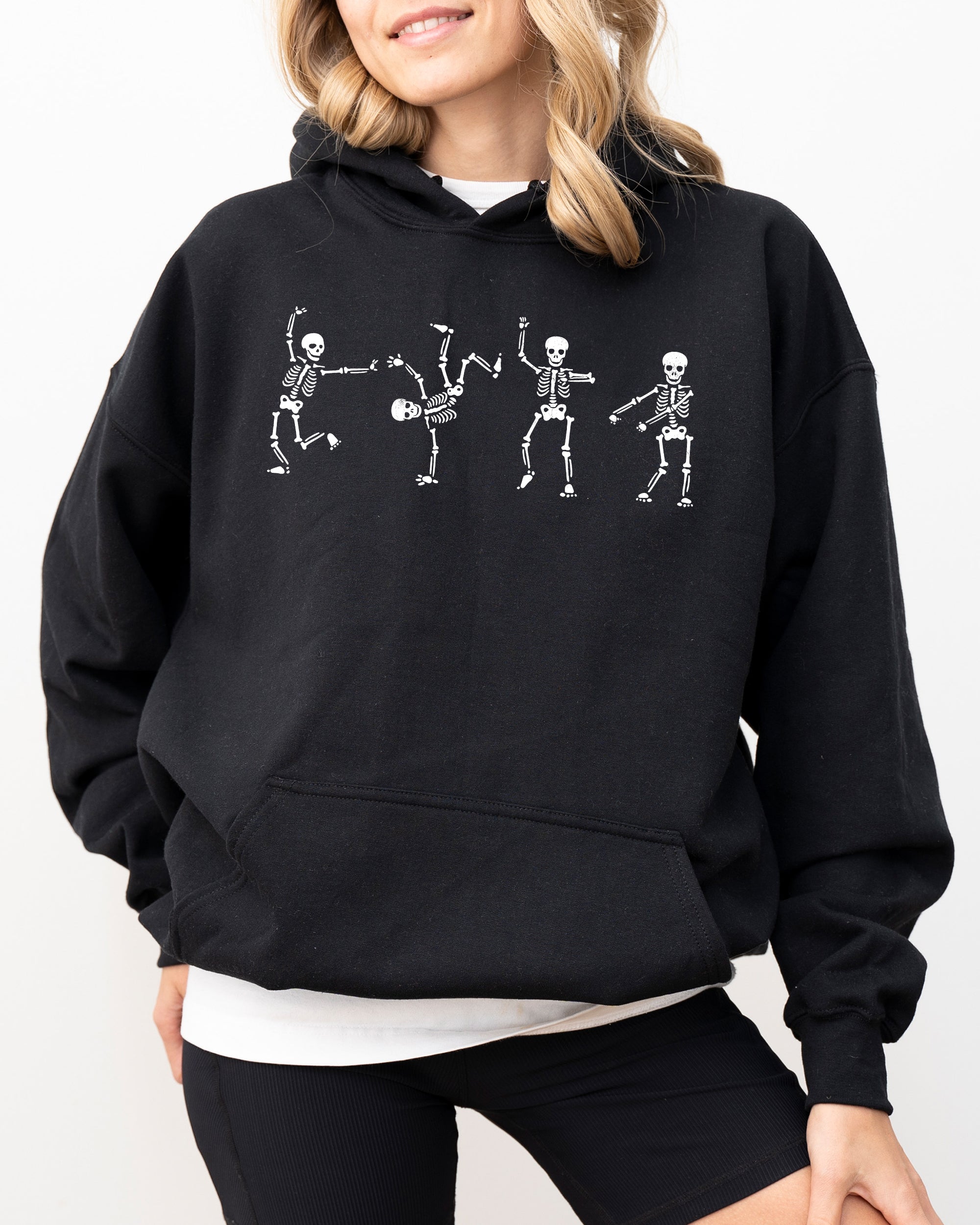 Funny Skeletons Dance Ghost Witch Skull Spooky Aesthetic Meme Halloween Costume Hoodie