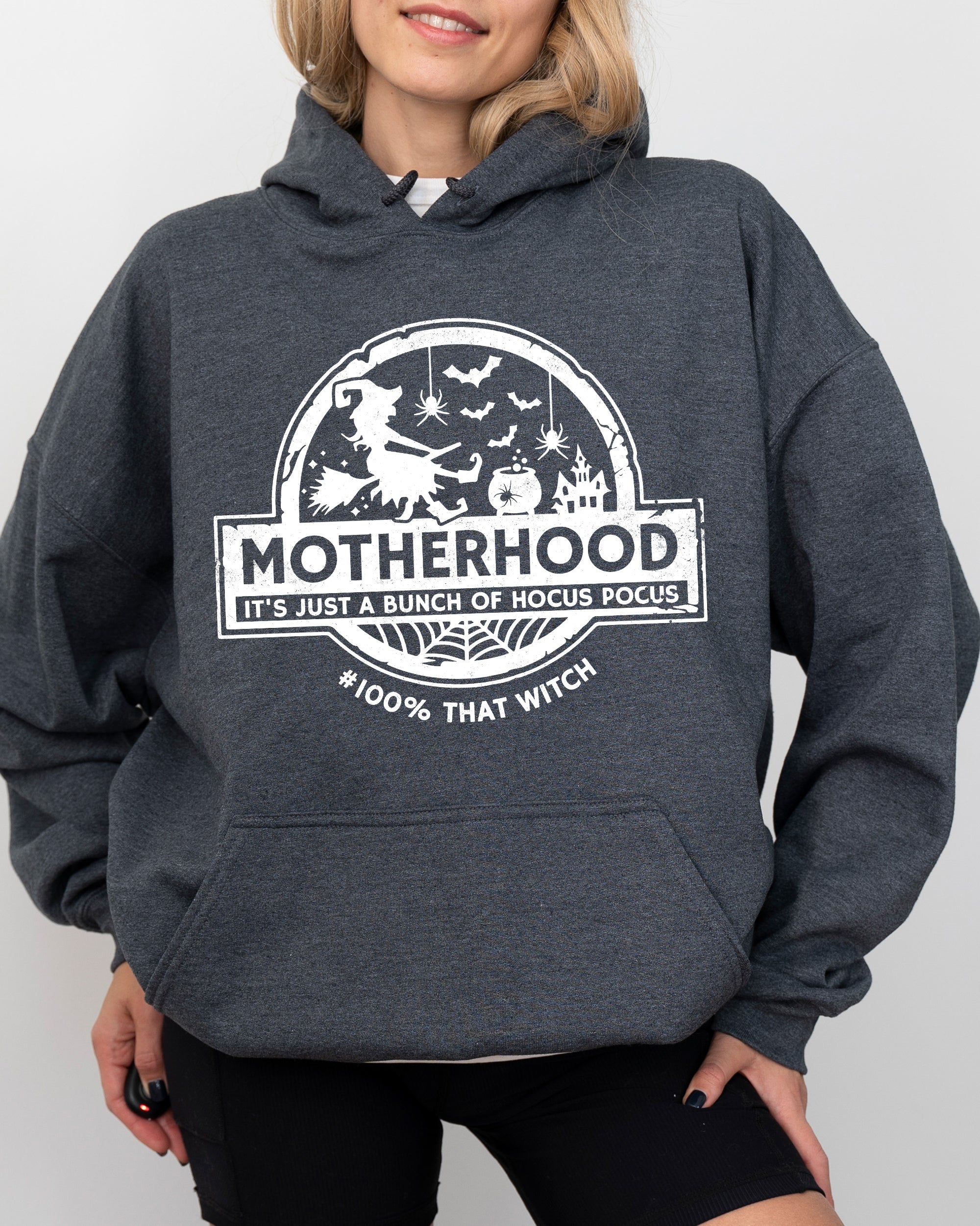 Motherhood Witch Ghost Skull Spooky Aesthetic Meme Halloween Costume Collection Hoodie