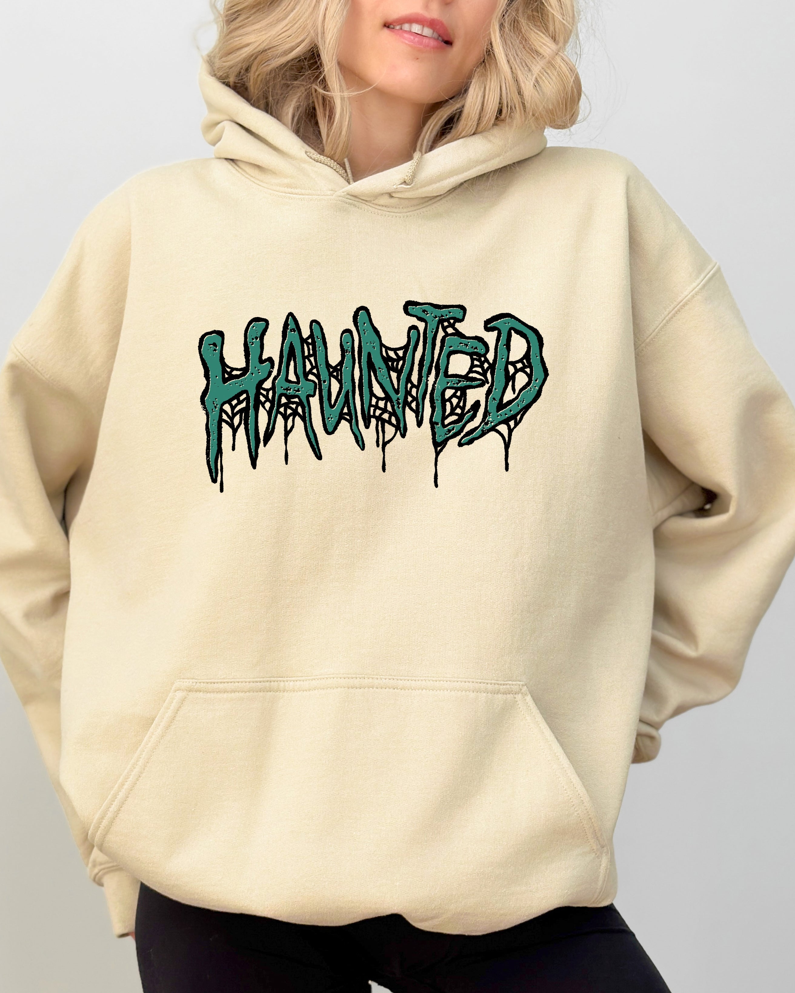 Haunted Skeleton Ghost Western Witch Skull Meme Halloween Costume Nightfall Series Hoodie