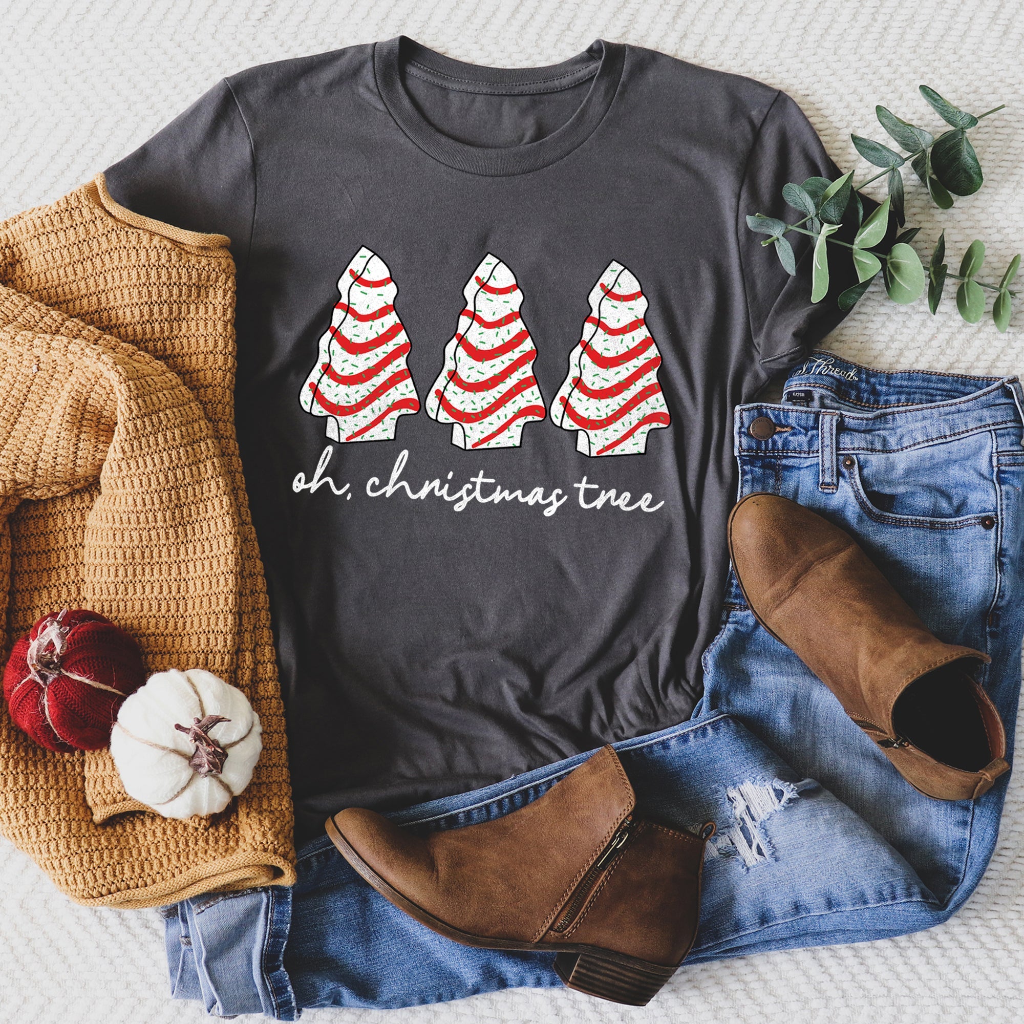 Oh Christmas Tree, Snack, Little Debbie Nostalgic Holiday Treat Icon Graphic Tee