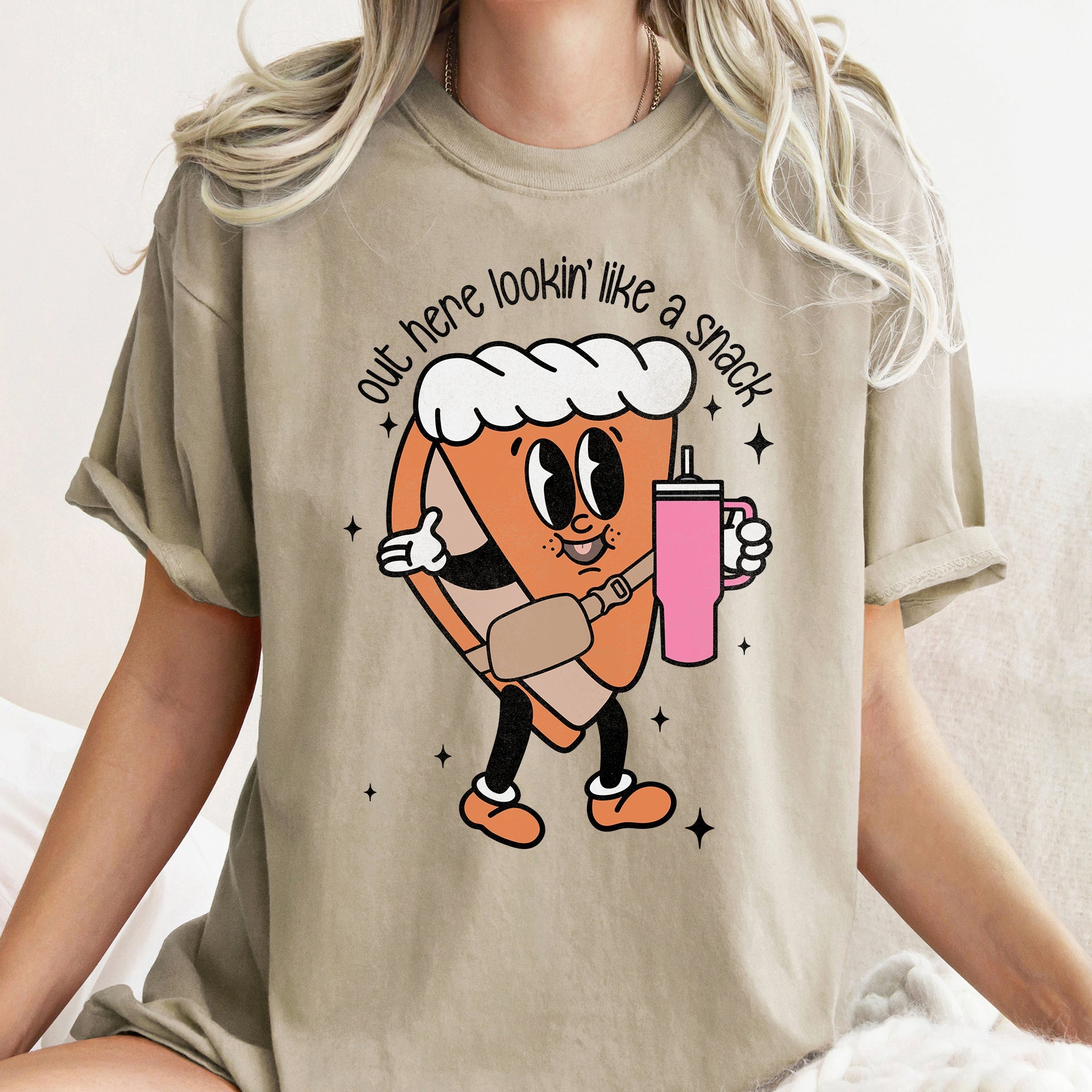 Out Here Looking Like A Snack, Pumpkin Pie Thanksgiving Bougie Little Debbie Edition Comfort Colors Tee