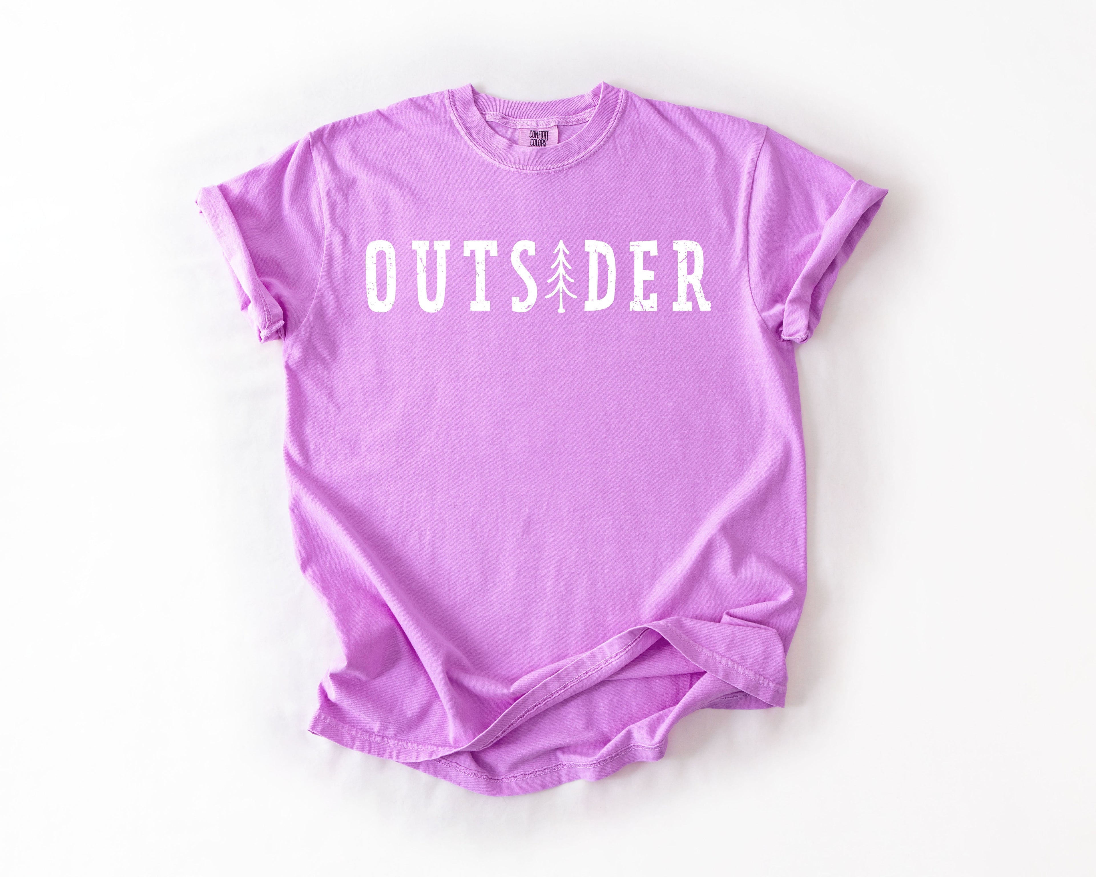Outsider Adventure Boat Lake Life Camping Outdoor Nature Travel Comfort Colors Tee