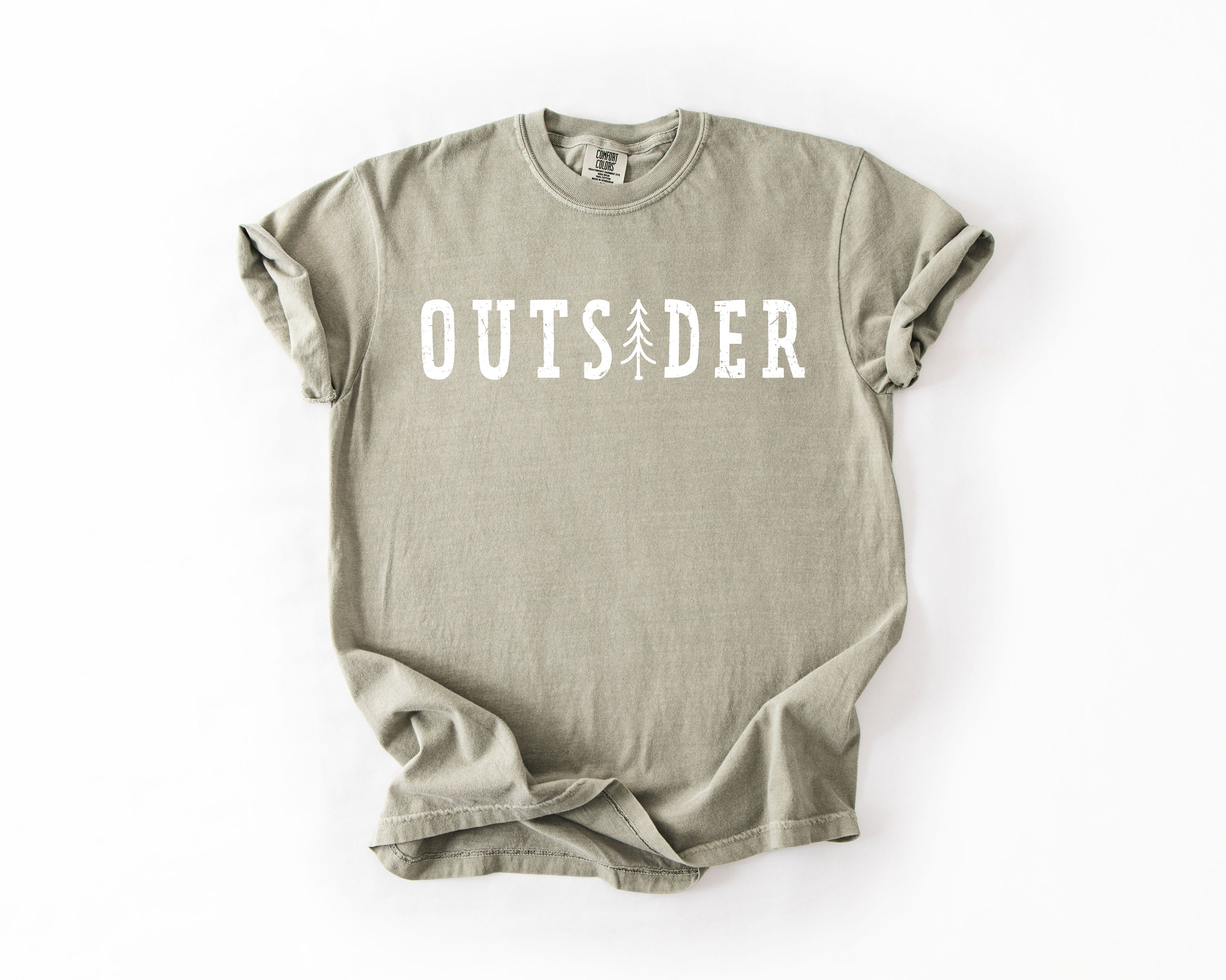 Outsider Adventure Boat Lake Life Camping Outdoor Nature Travel Comfort Colors Tee