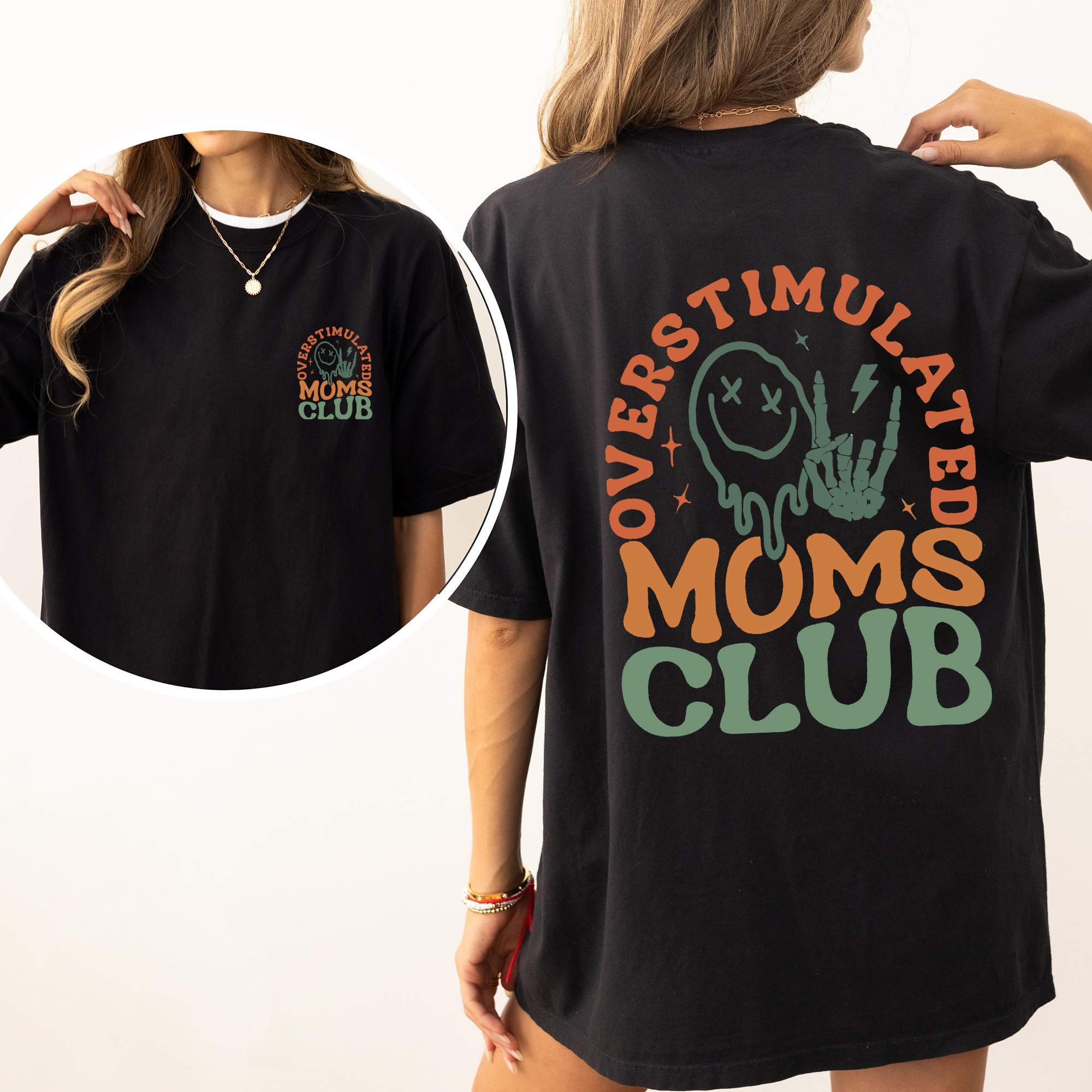 Overstimulated Mom's Club Official Collection Limited Edition Comfort Colors Tee