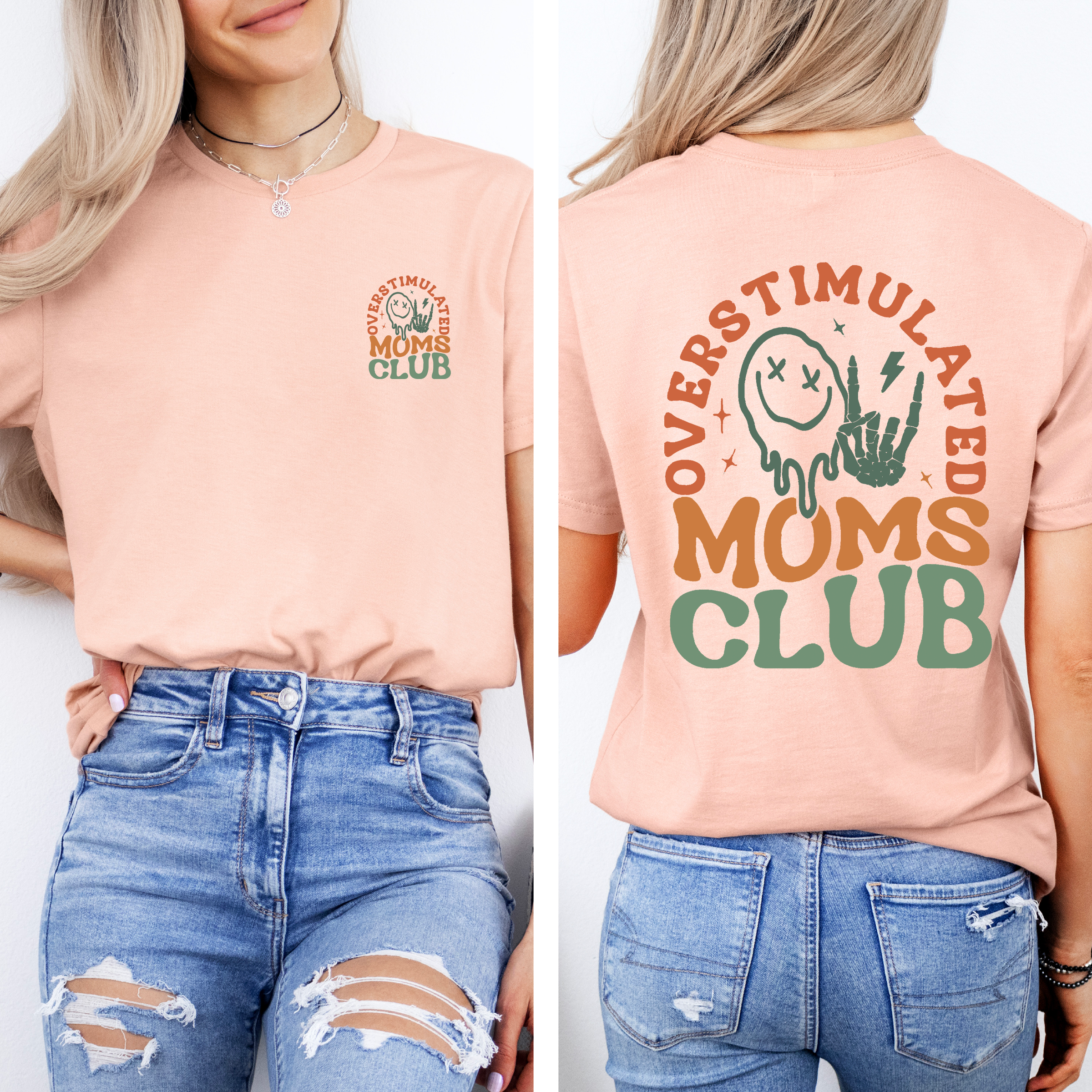 Overstimulated Mom's Club Official Collection Limited Edition Comfort Colors Tee