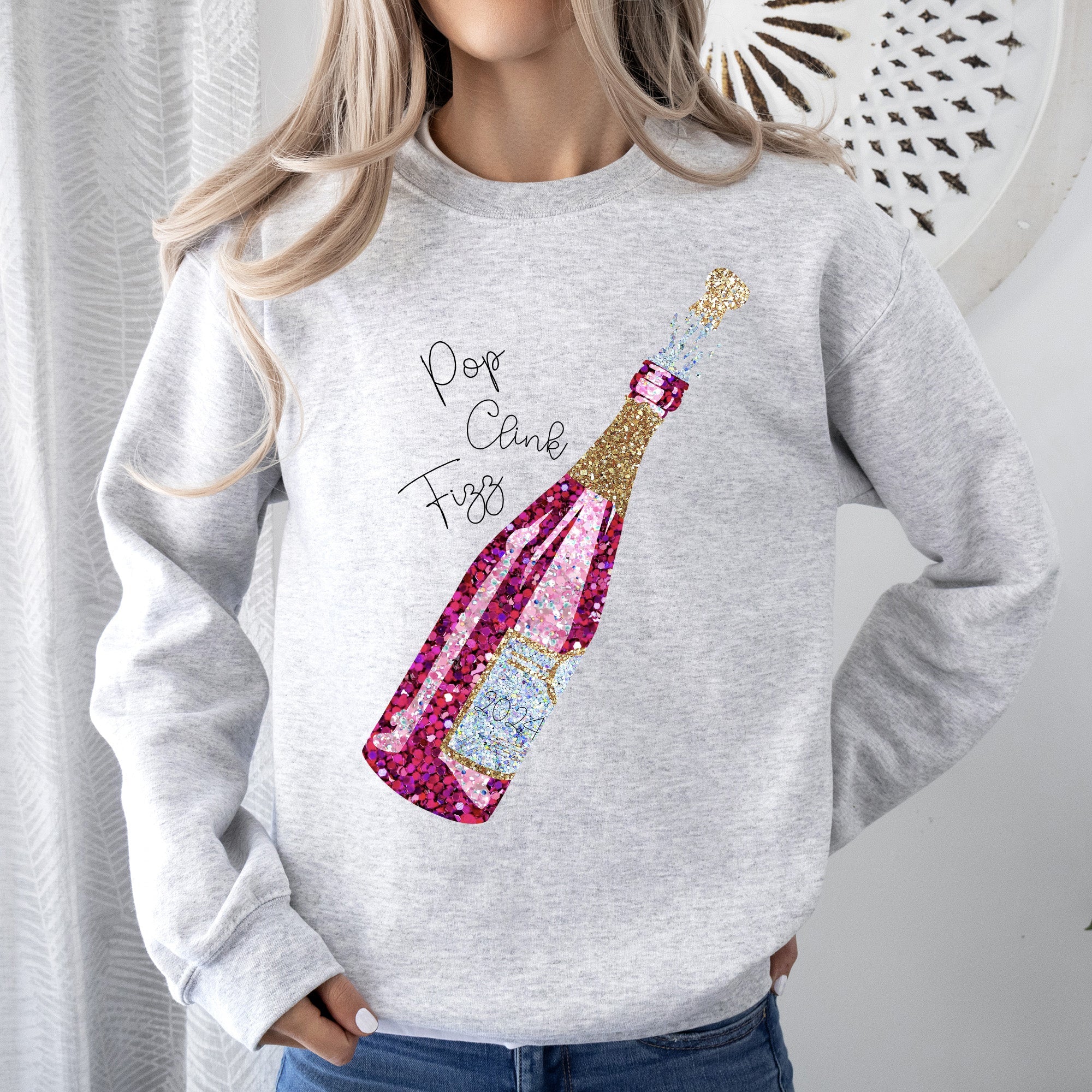 New Year's Champagne 2024 Party Celebration Edition Limited Exclusive Sweatshirt
