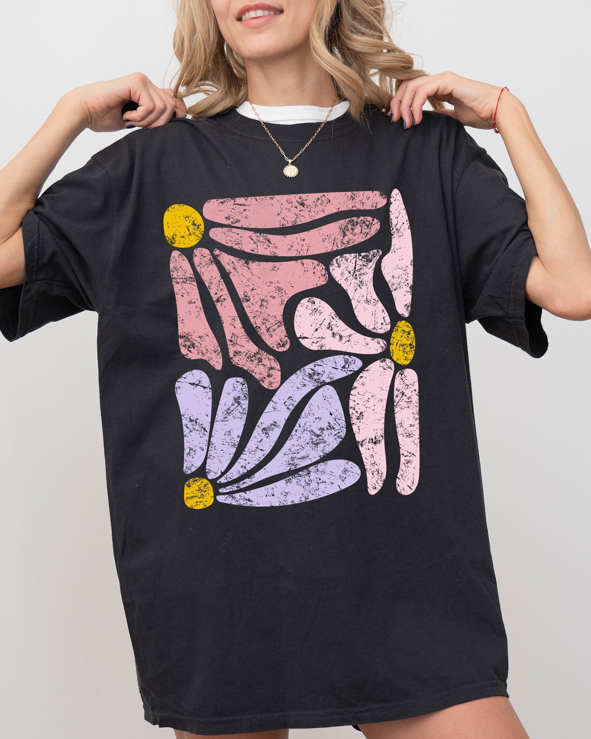 Pastel Gorgeous Abstract Flowers Boho Floral Design Summer Vibes Gardening Festival Nature Comfort Colors Tee