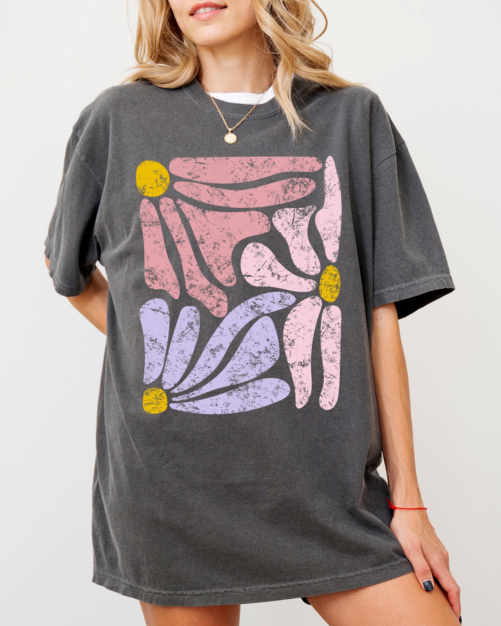 Pastel Gorgeous Abstract Flowers Boho Floral Design Summer Vibes Gardening Festival Nature Comfort Colors Tee