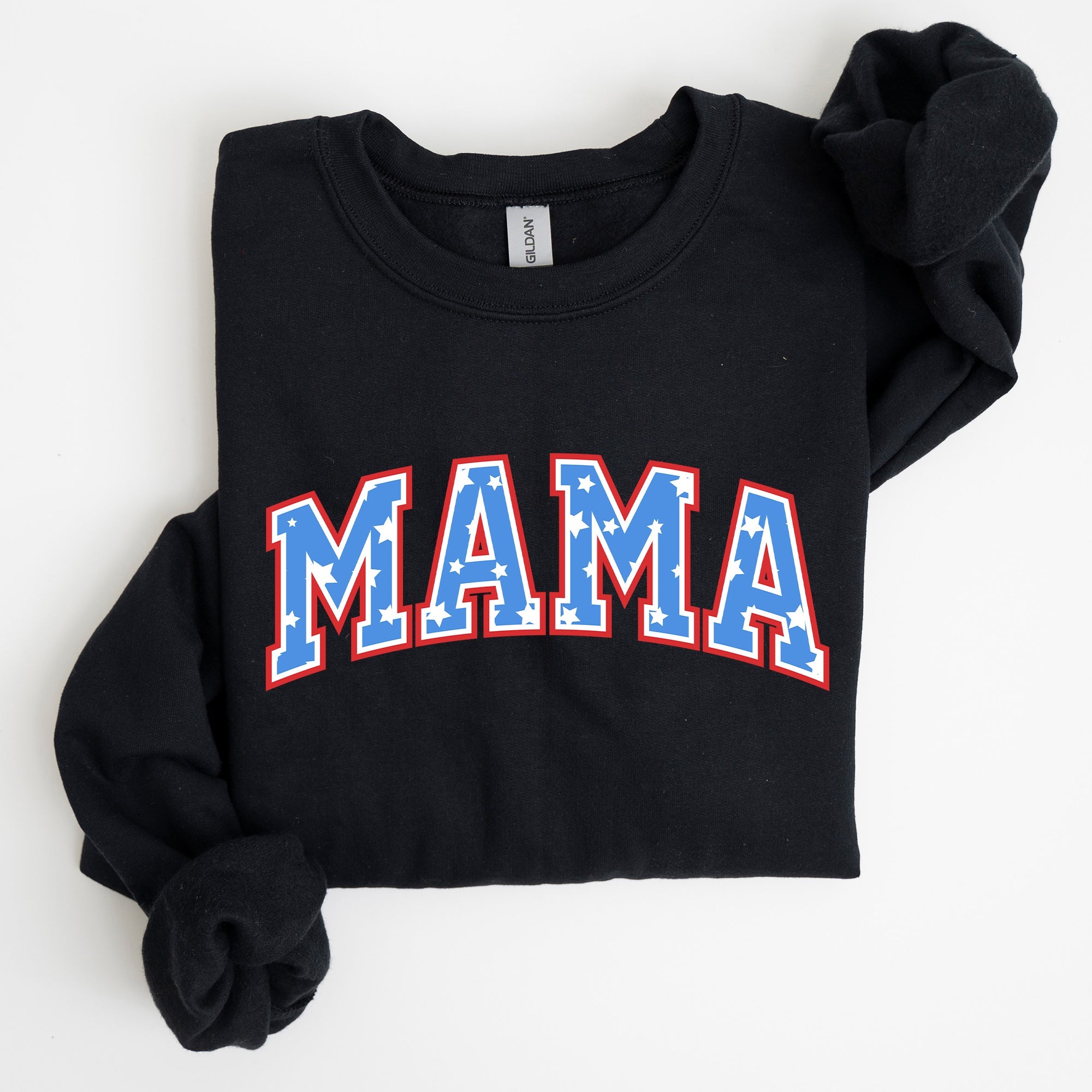 Patriotic Mama Stars and Stripes 4th of July Celebration Edition Sweatshirt