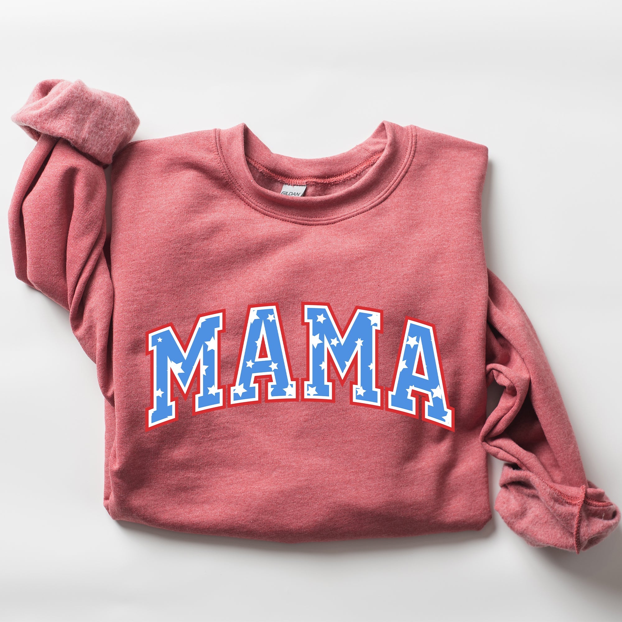 Patriotic Mama Stars and Stripes 4th of July Celebration Edition Sweatshirt