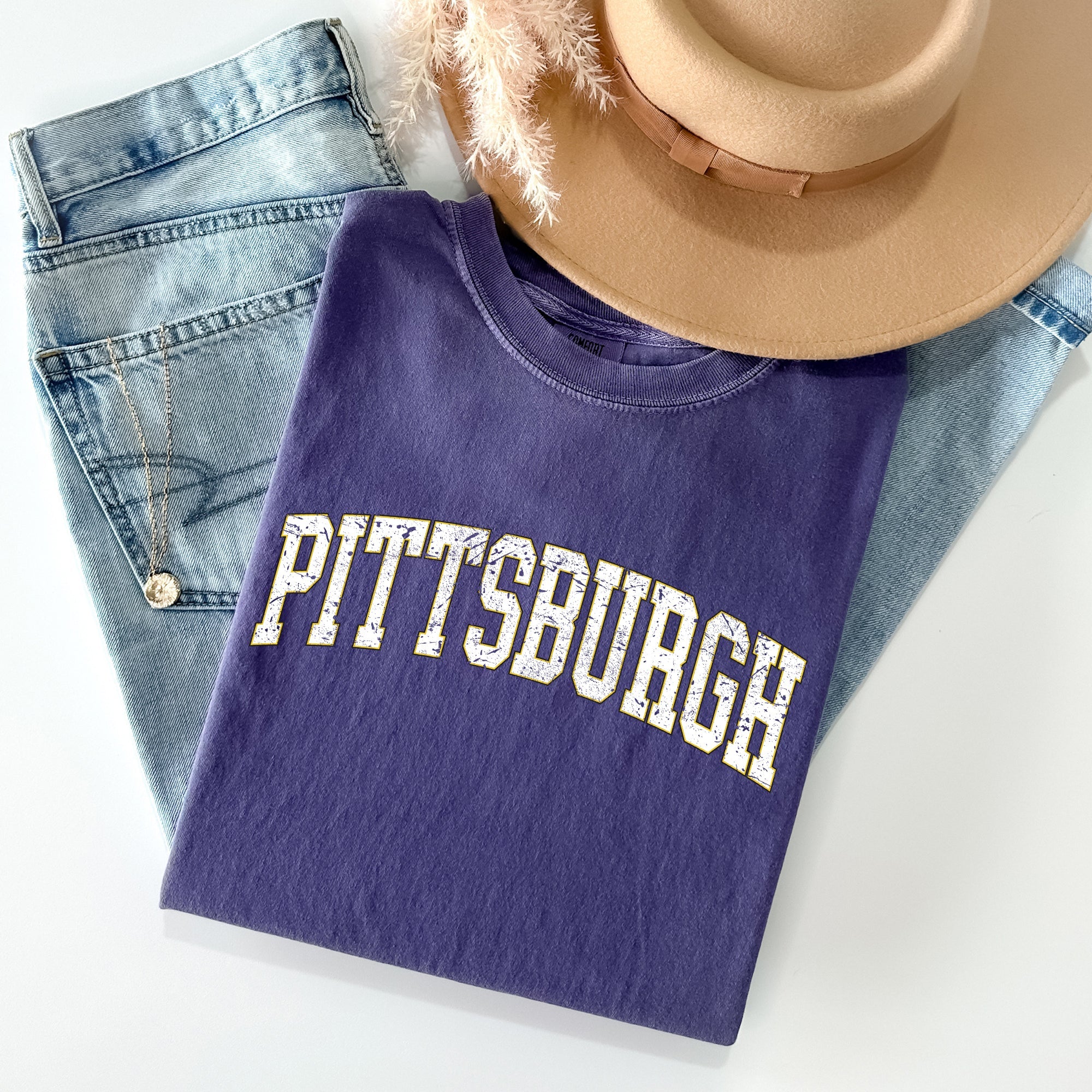 Pittsburgh Football Game Day Tailgate Party State University Pride Comfort Colors Tee