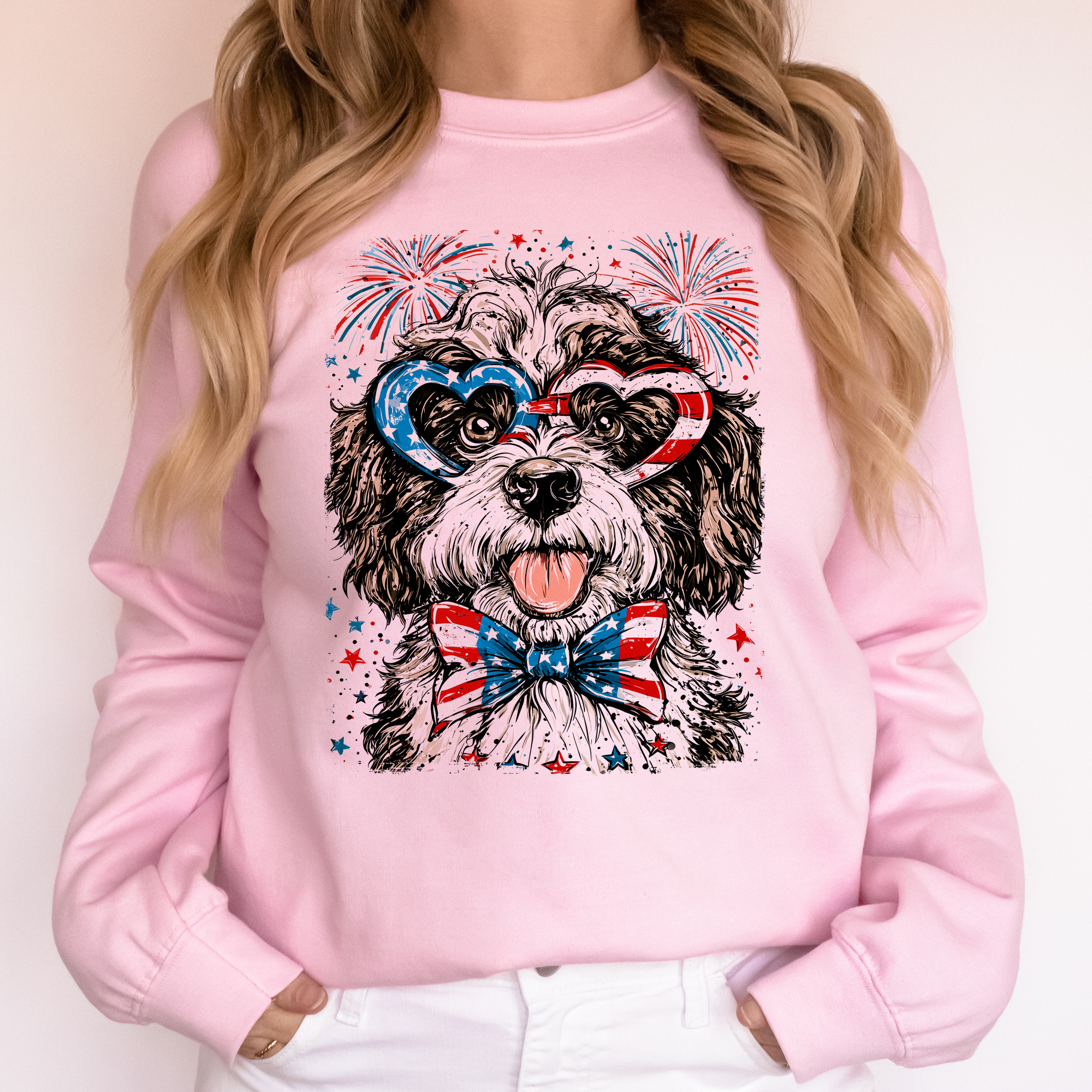 Portuguese Water Dog Patriotic USA 4th Of July Celebration For Pet Lovers Everywhere Sweatshirt