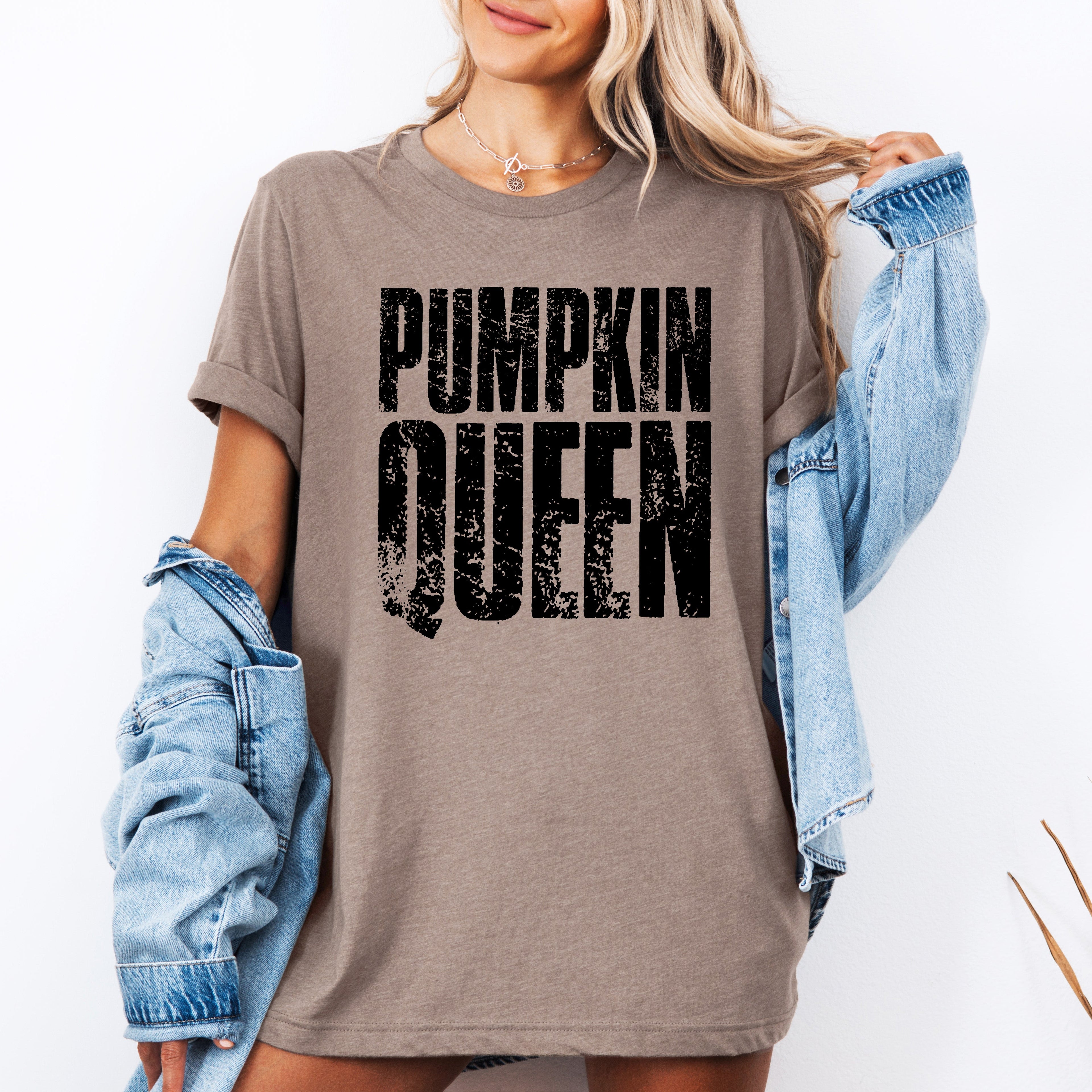 Pumpkin Queen Halloween Autumn Seasonal Celebration Limited Edition Premium Graphic Tee