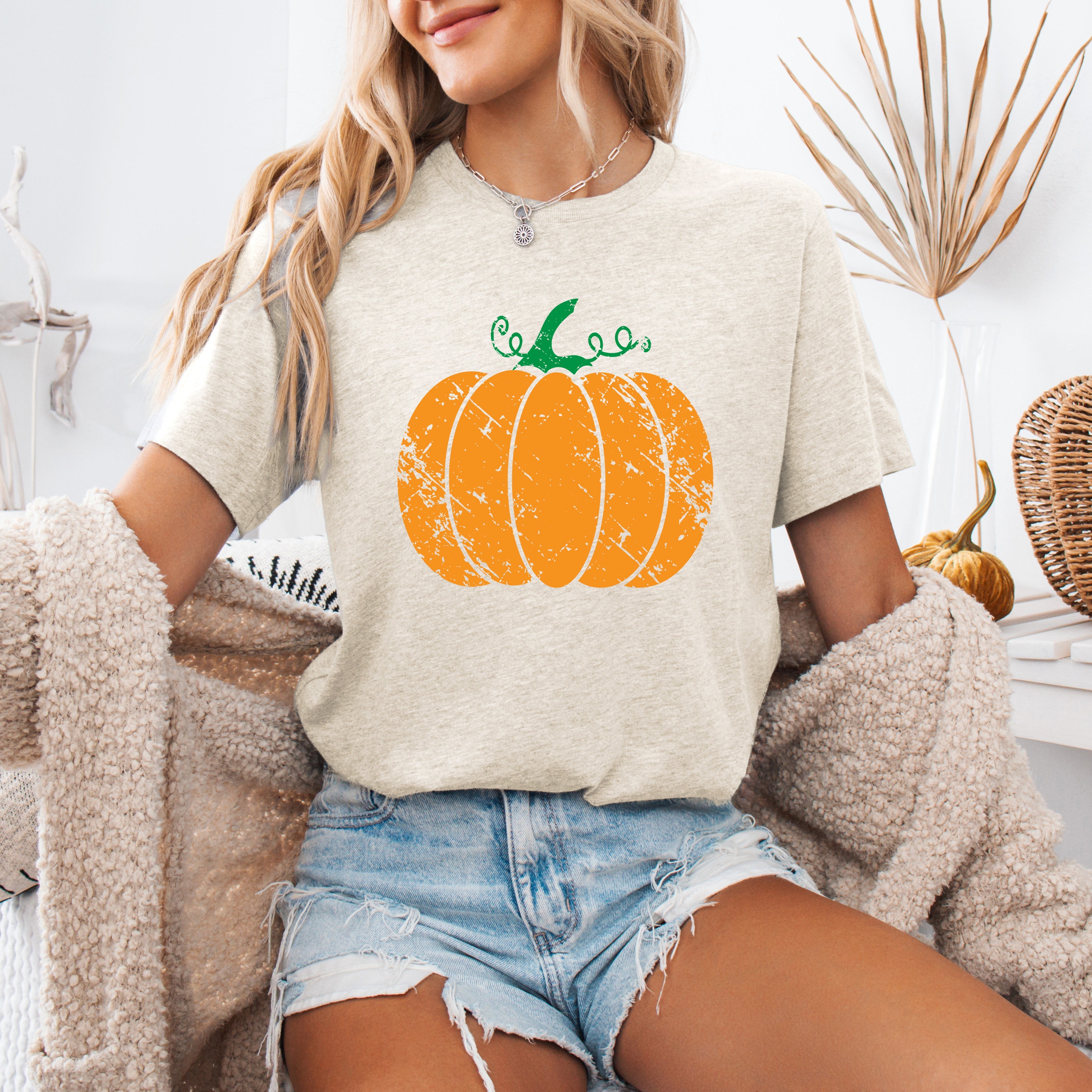Pumpkin Faux Lace Coquette Pattern Autumn Halloween Inspired Cozy Seasonal Graphic Tee