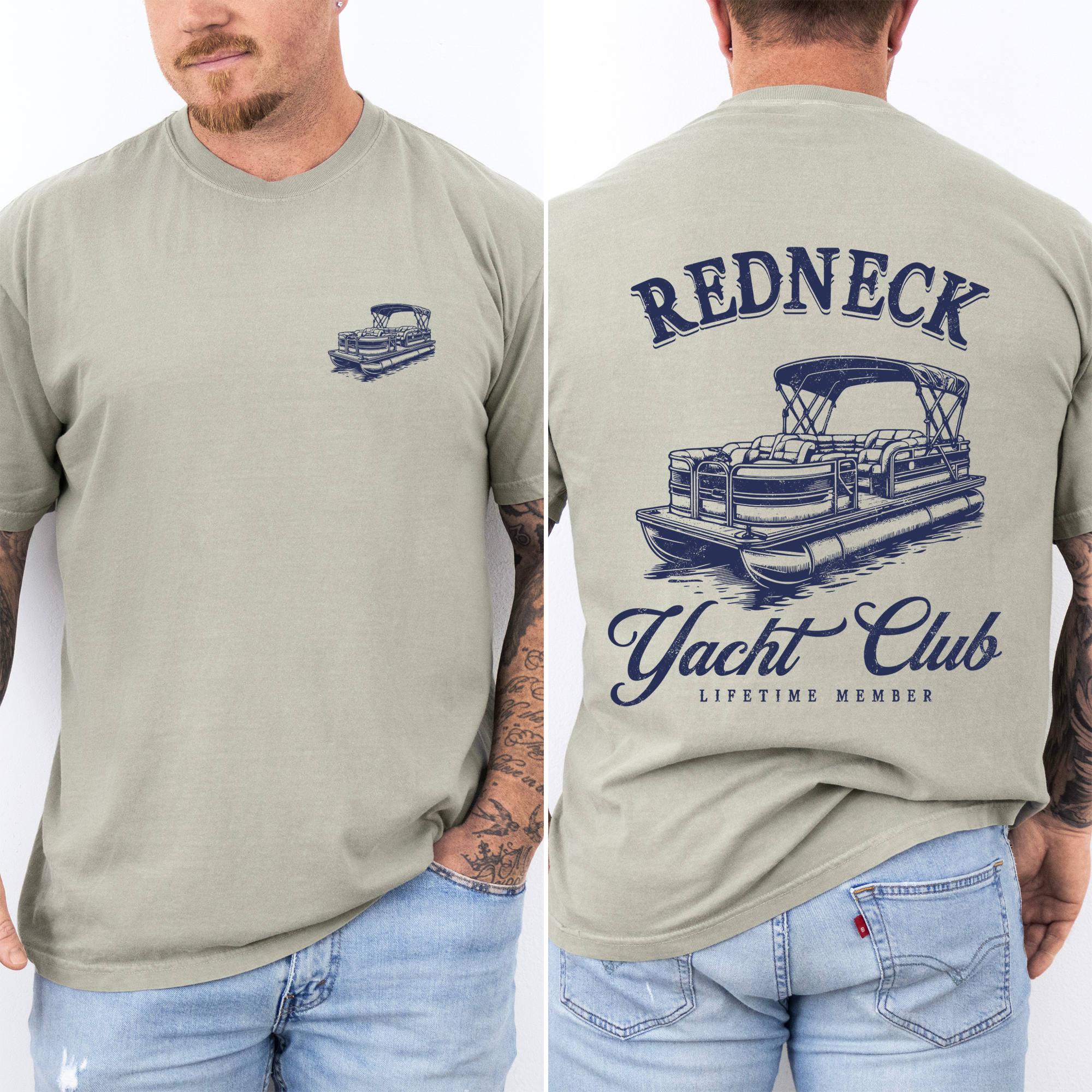 Redneck Yacht Club Comfort Colors Tee For Boating Lake Life Enthusiasts