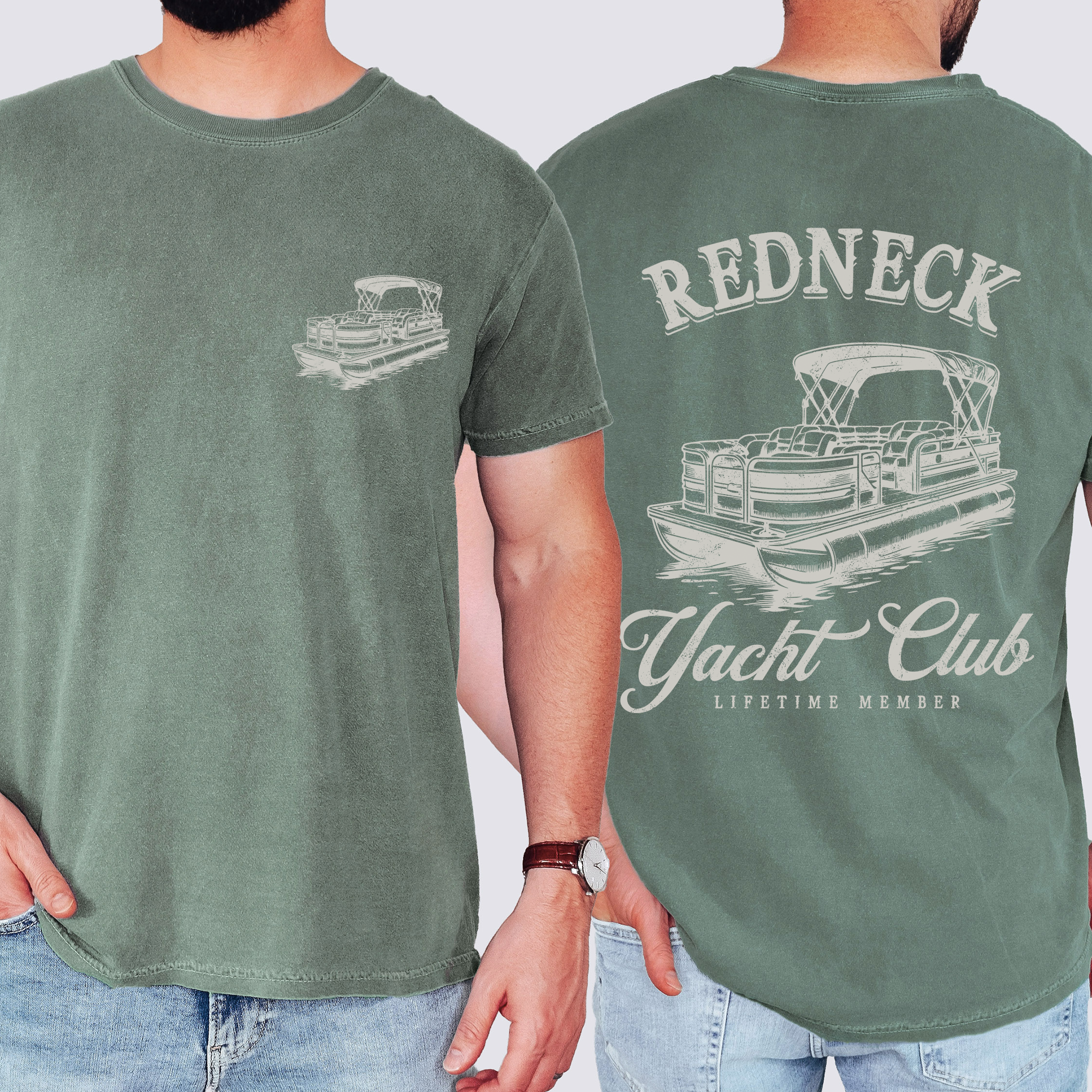 Redneck Yacht Club Comfort Colors Tee For Boating Lake Life Enthusiasts