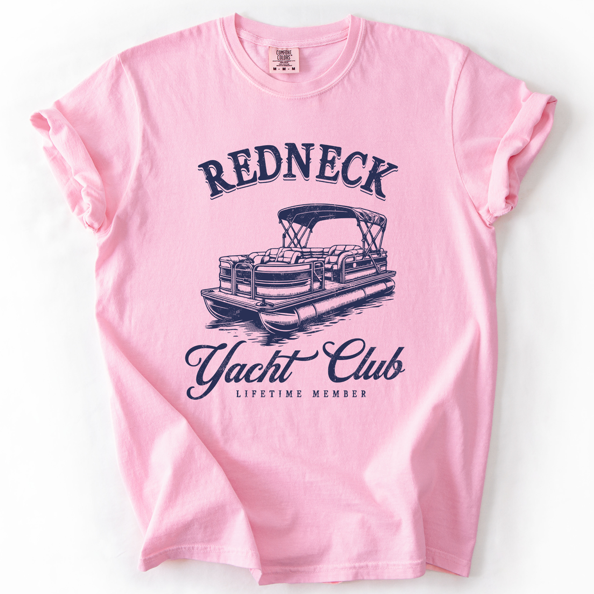 Redneck Yacht Club Funny Summer Beach Hot Girl Summer Sunshine Comfort Colors Tee