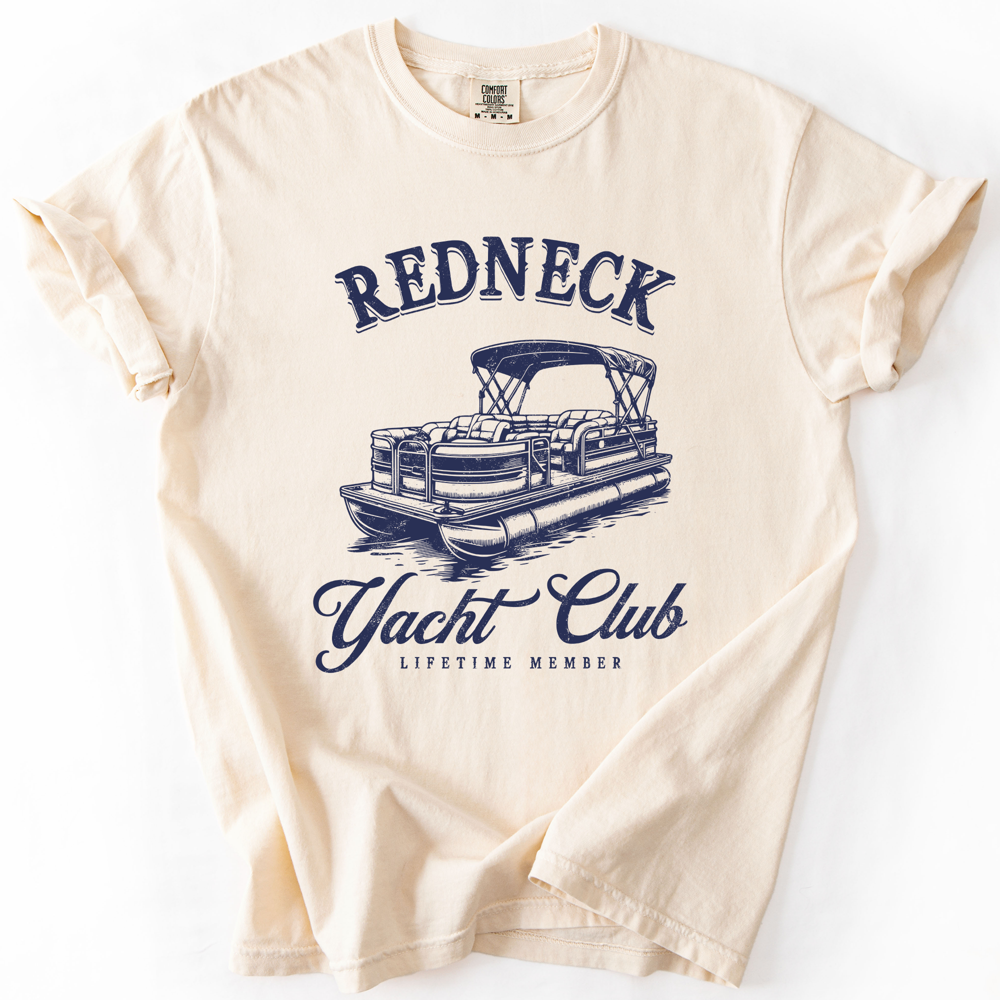 Redneck Yacht Club Funny Summer Beach Hot Girl Summer Sunshine Comfort Colors Tee
