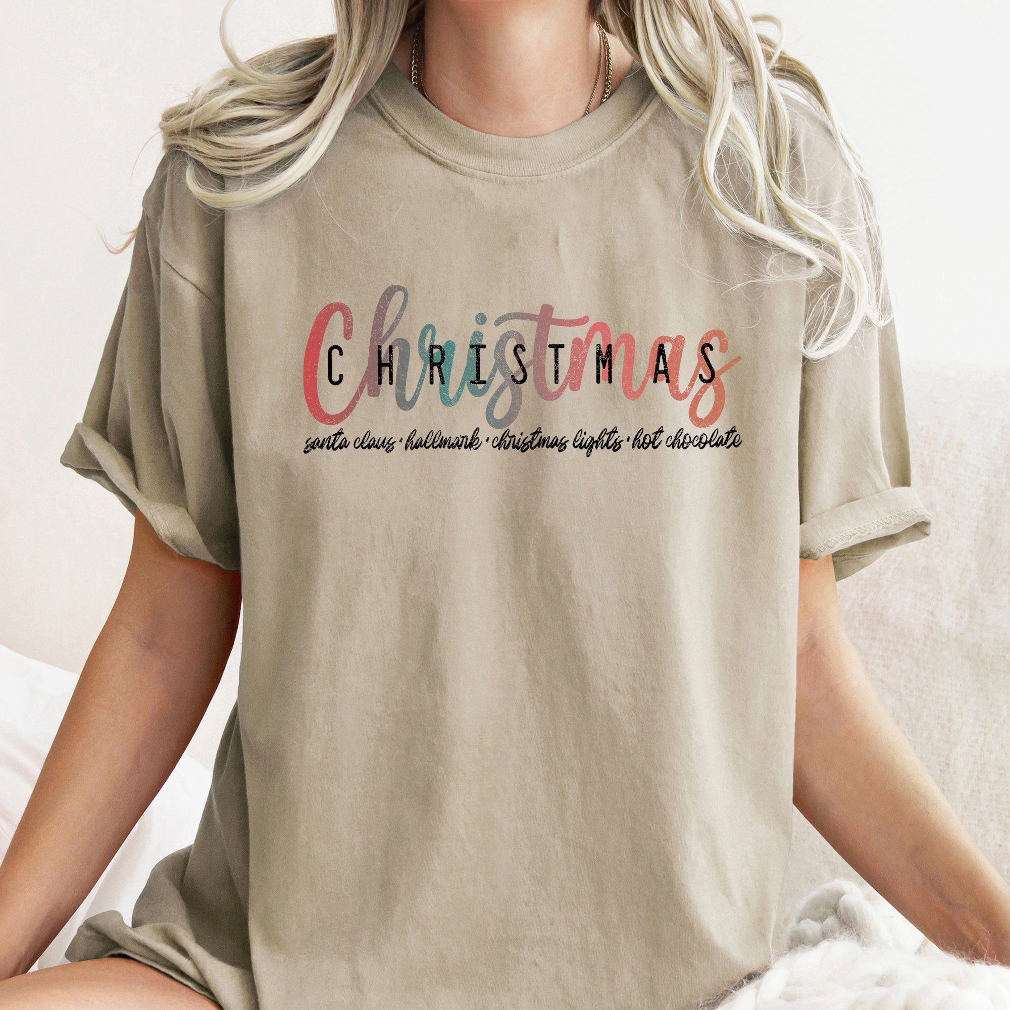 Retro Christmas Hallmark Best Things Vintage Holiday Cheer Seasonal Edition Comfort Colors Tee