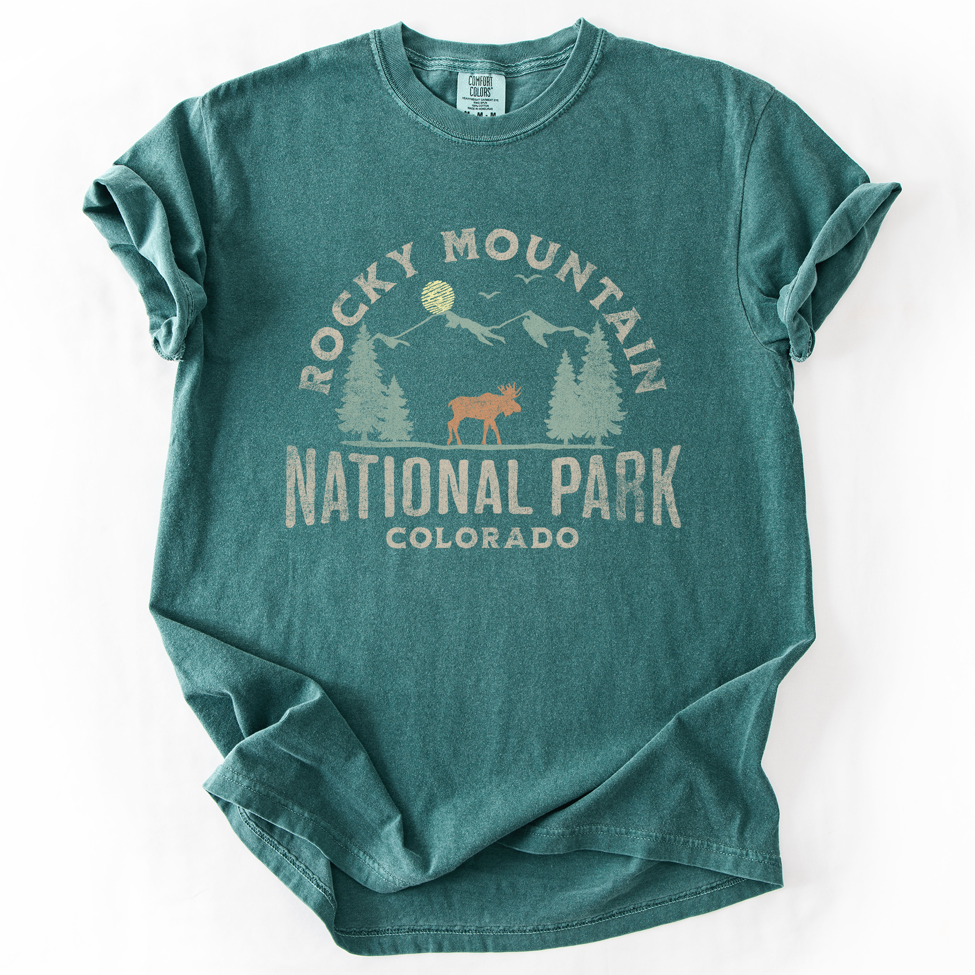Rocky Mountain National Park Nature Outdoors Camping Hiking Experience Comfort Colors Tee