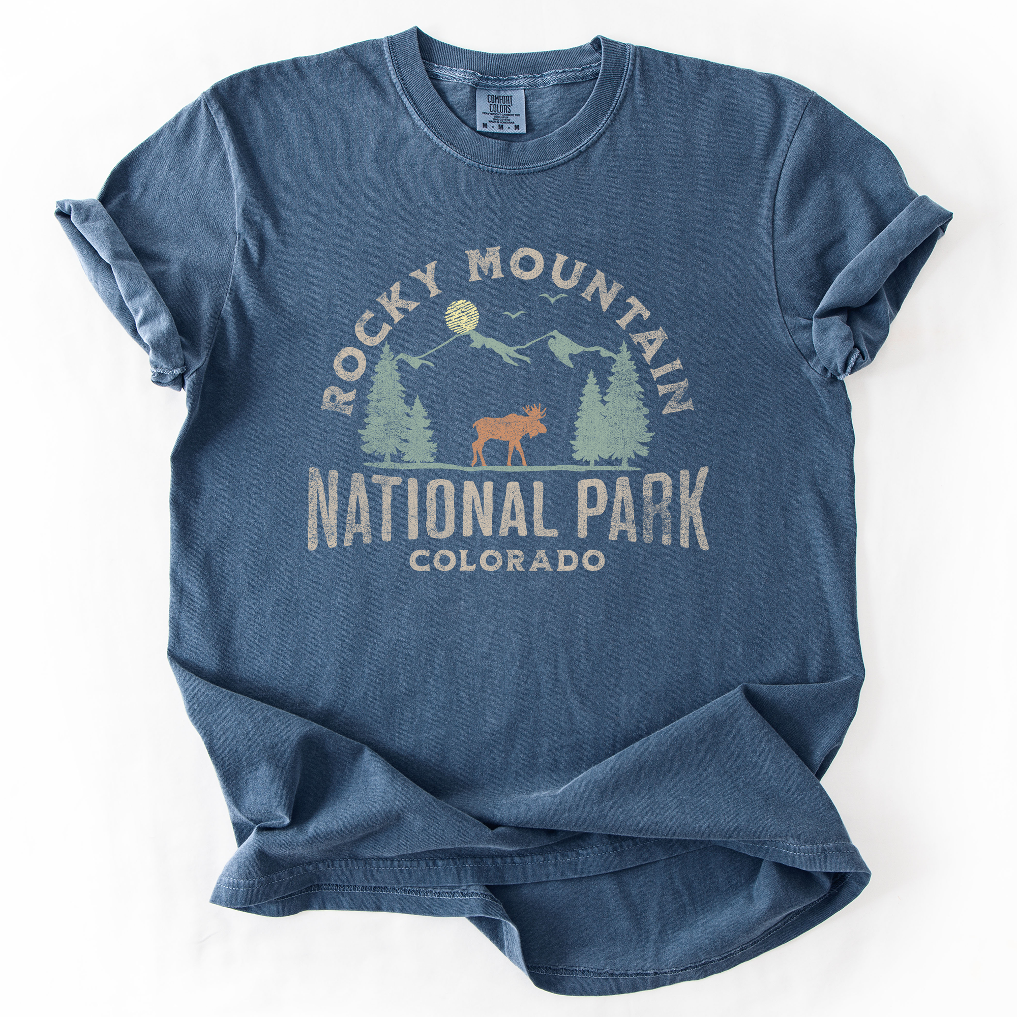 Rocky Mountain National Park Nature Outdoors Camping Hiking Experience Comfort Colors Tee