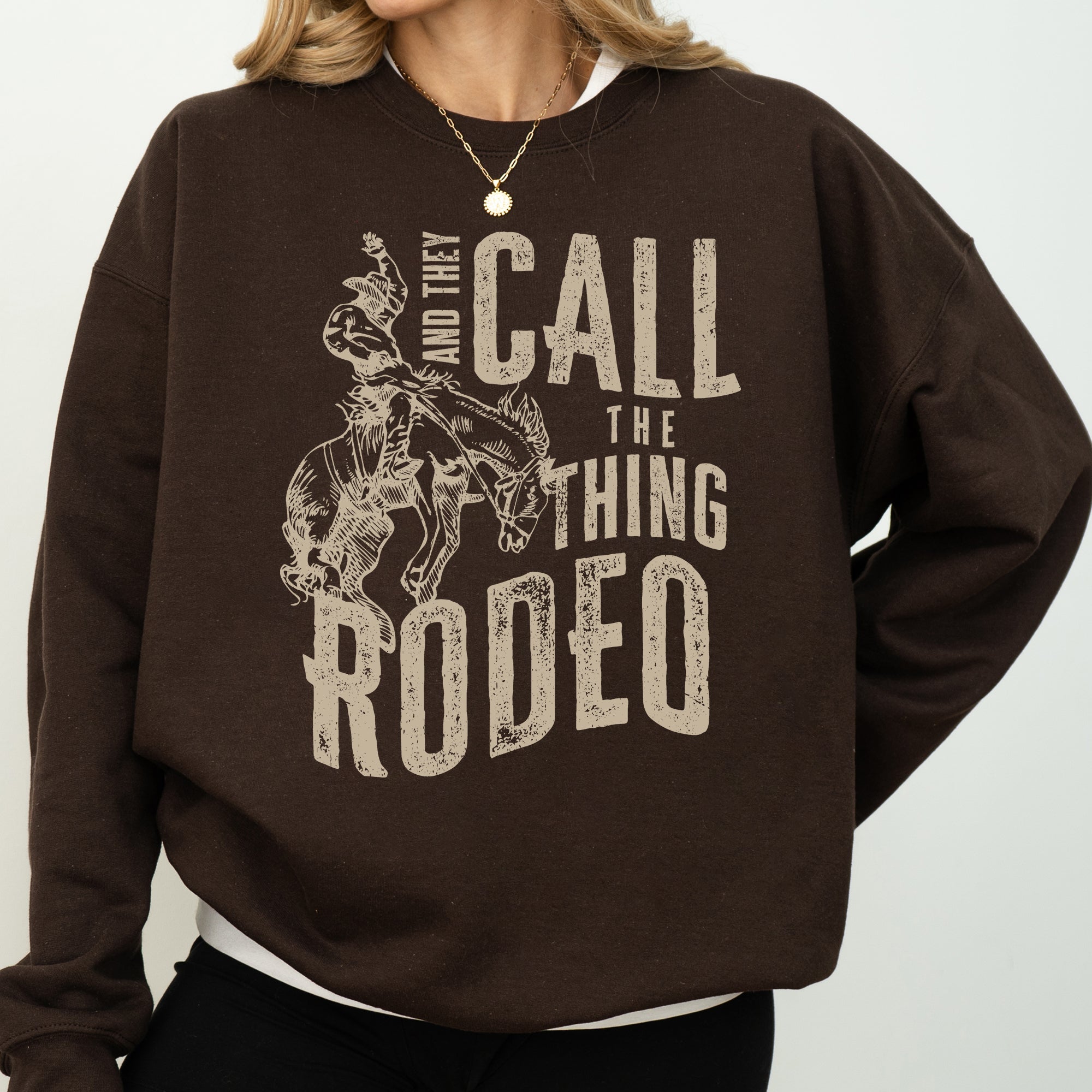 Rodeo Rider Bronco Bull Horse Cowboy Cowgirl Western Heritage Rodeo Spirit Collection Sweatshirt