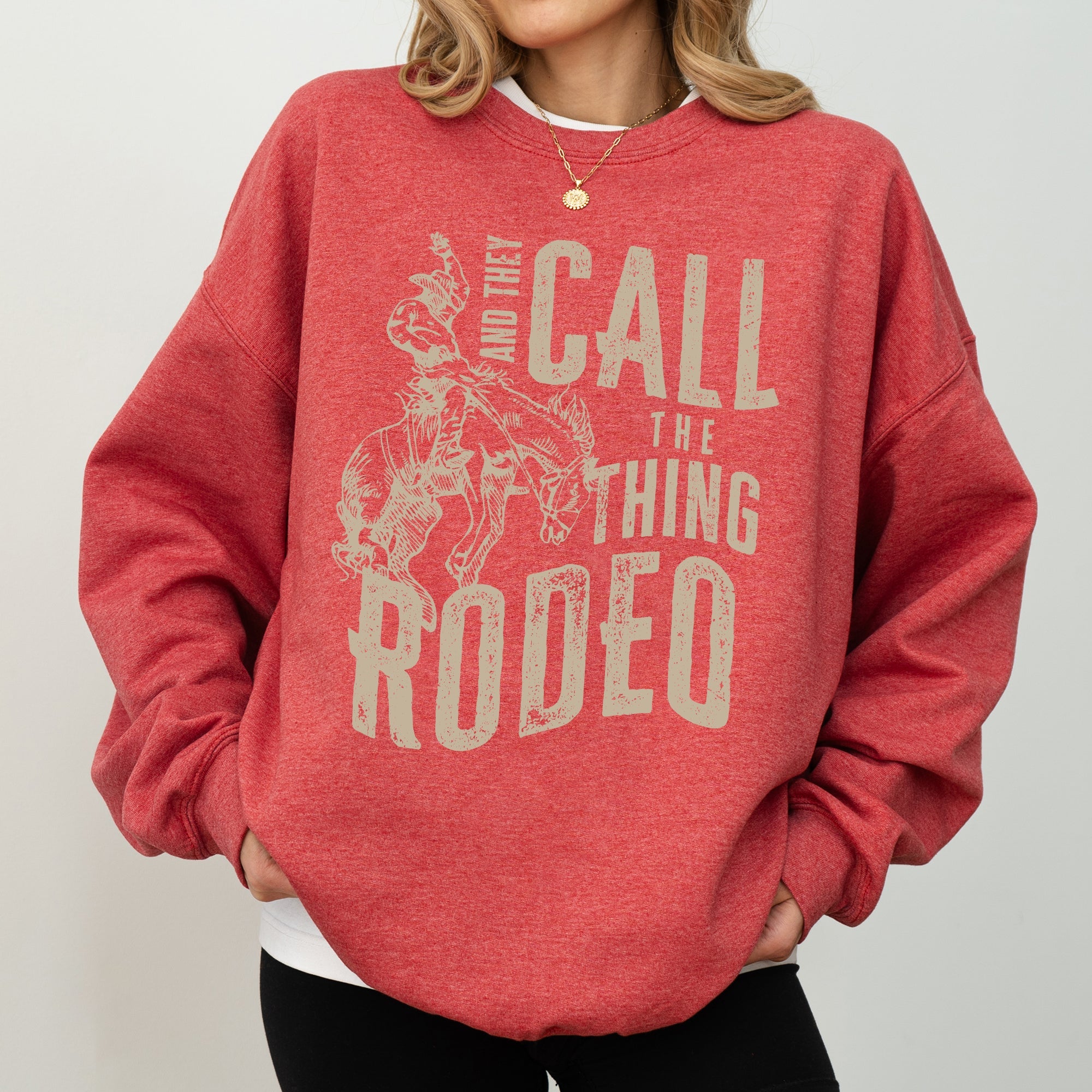 Rodeo Rider Bronco Bull Horse Cowboy Cowgirl Western Heritage Rodeo Spirit Collection Sweatshirt