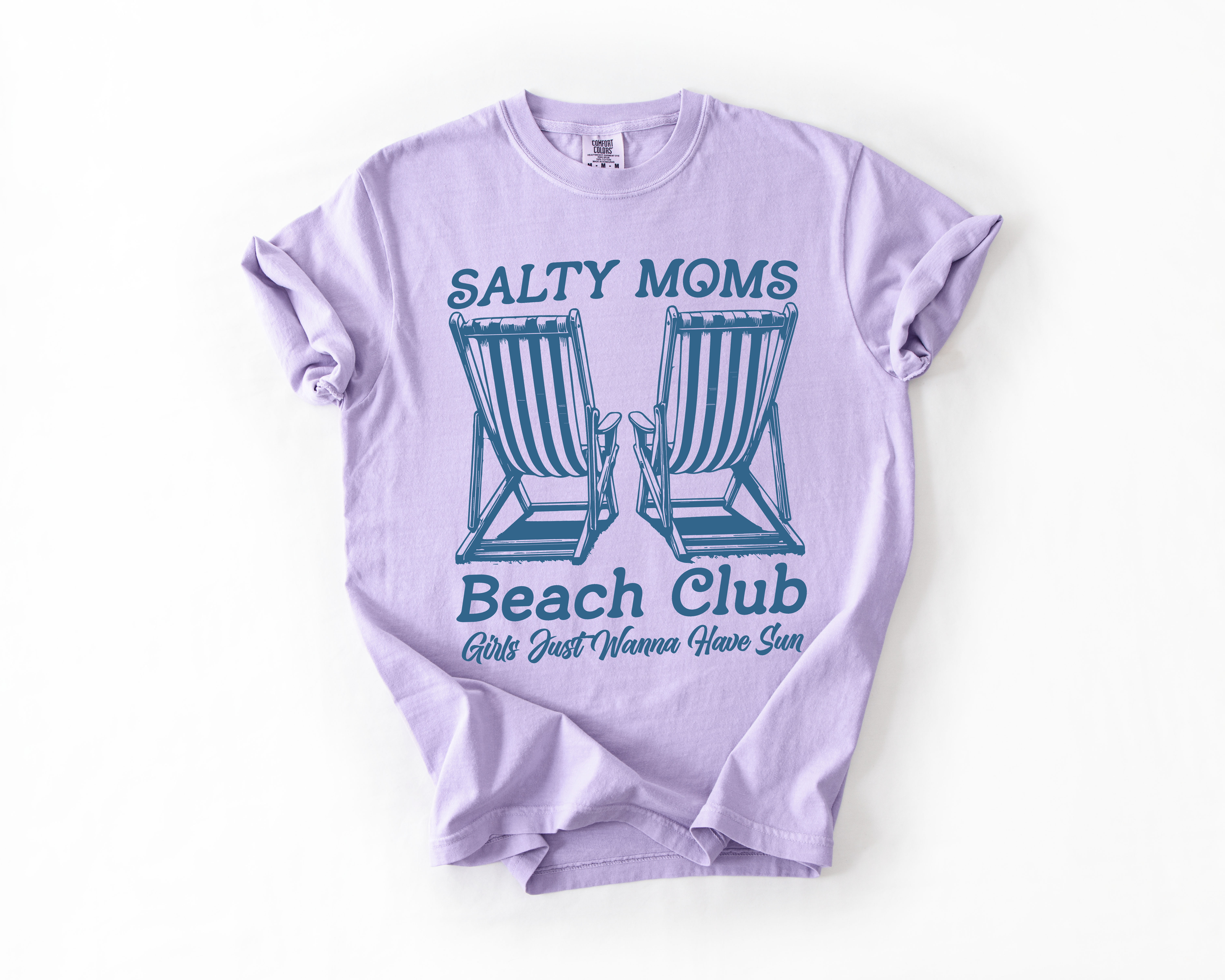 Salty Moms Beach Day Adventure Sunshine Travel Vacation Seaside Memories Comfort Colors Tee