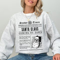 Santa Claus Is Coming To Town Newspaper Winter Snow Xmas Edition Vintage Graphic Sweatshirt