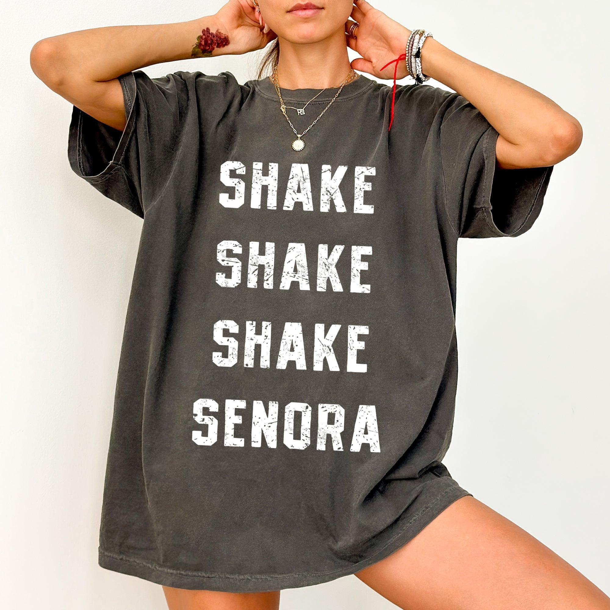Shake Senora Jump In The Line Belafonte Halloween Skeleton Witch Comfort Colors Tee