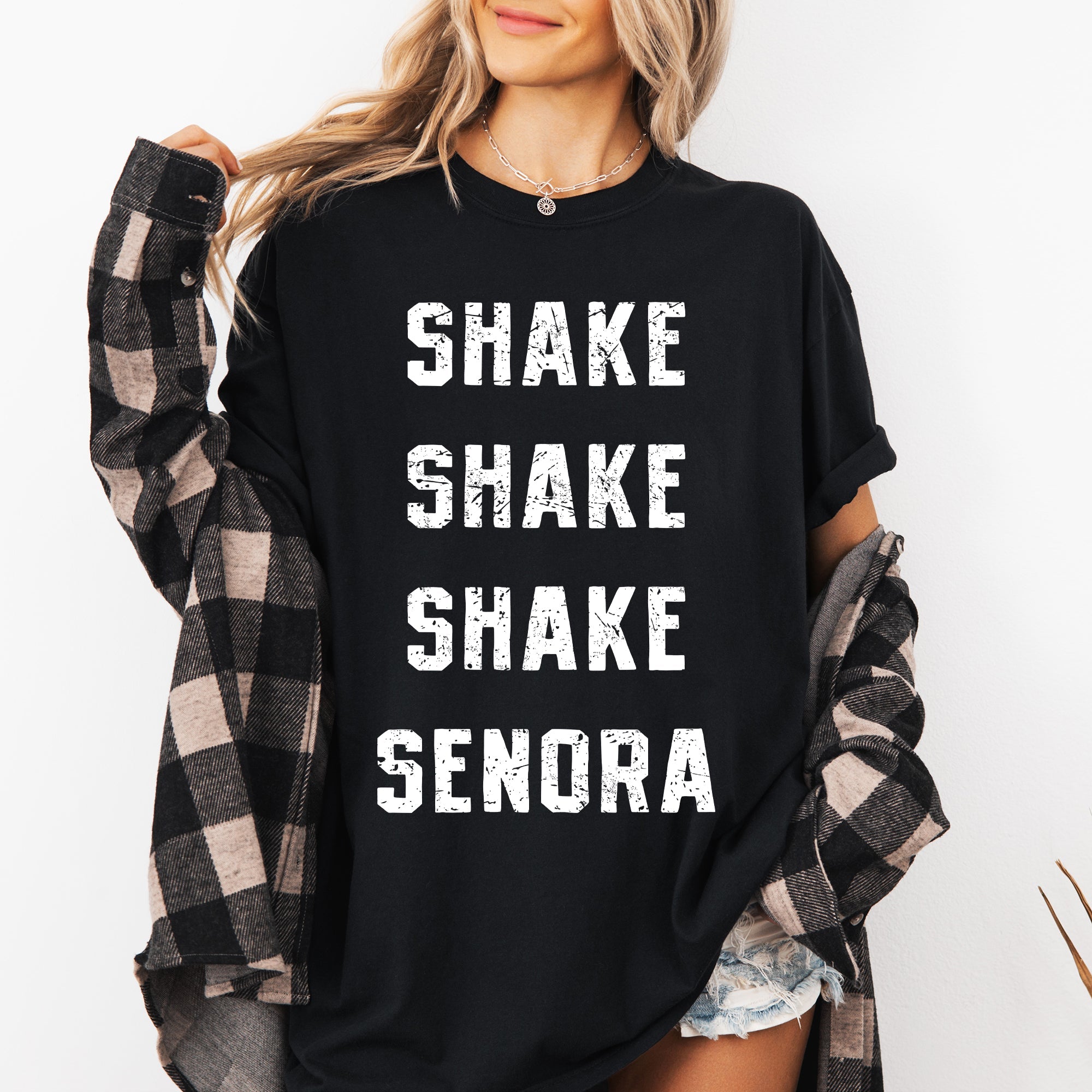 Shake Senora Jump In The Line Belafonte Halloween Skeleton Witch Comfort Colors Tee