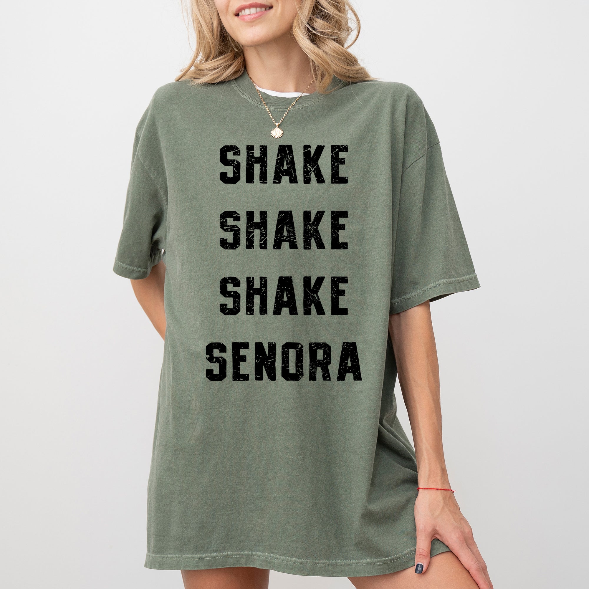Shake Senora Jump In The Line Belafonte Halloween Skeleton Witch Comfort Colors Tee