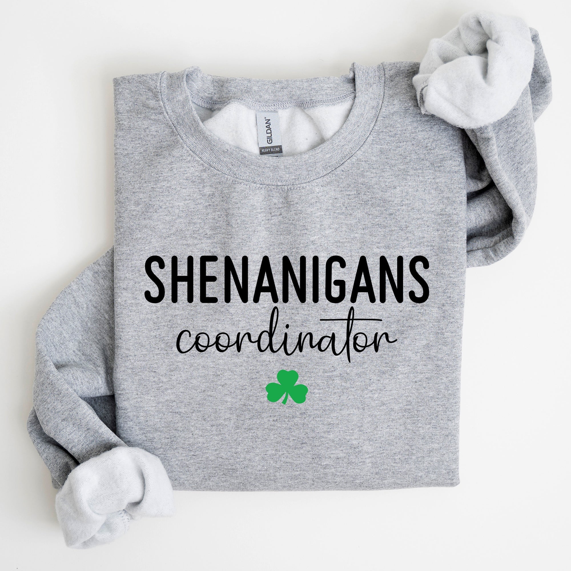 Shenanigans Coordinator St Patrick's Day Irish Pride Humor Design Cozy Sweatshirt