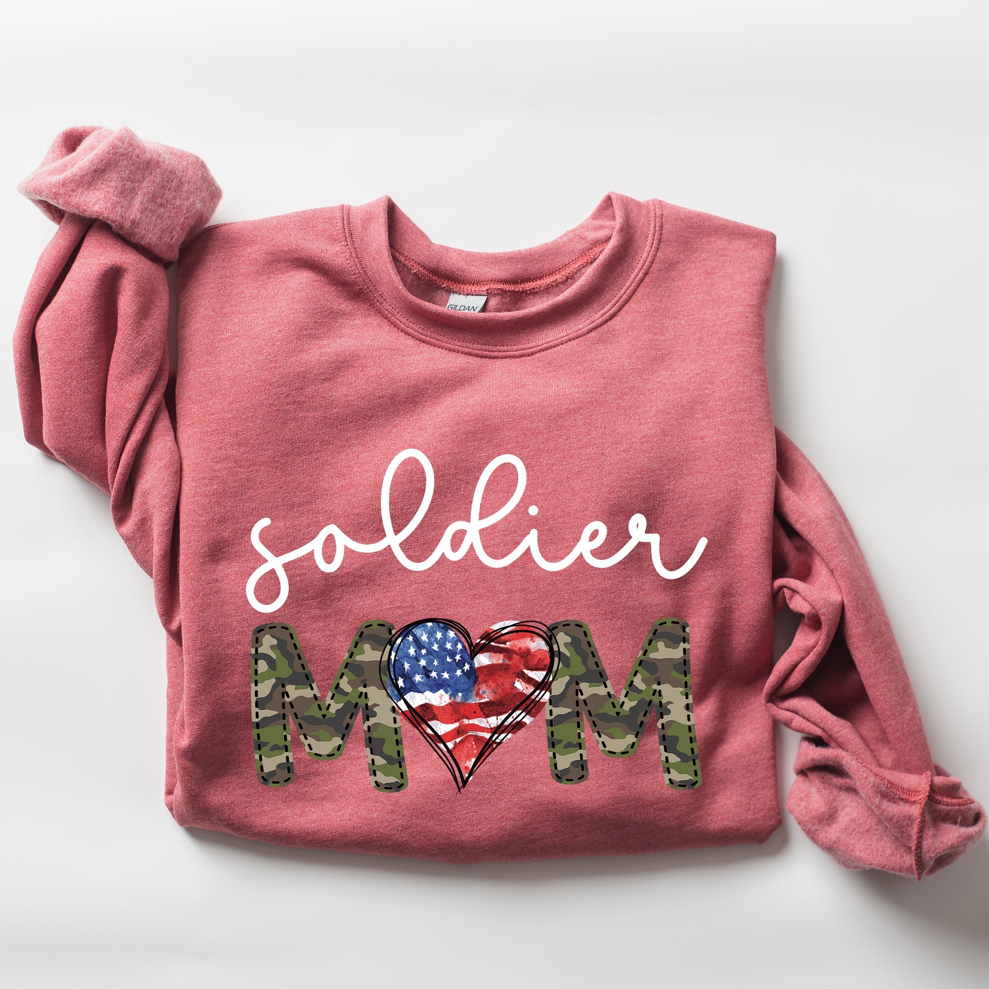 Soldier Mom Military Armed Forces Proud Mama Of A Hero Mother's Day Edition Sweatshirt