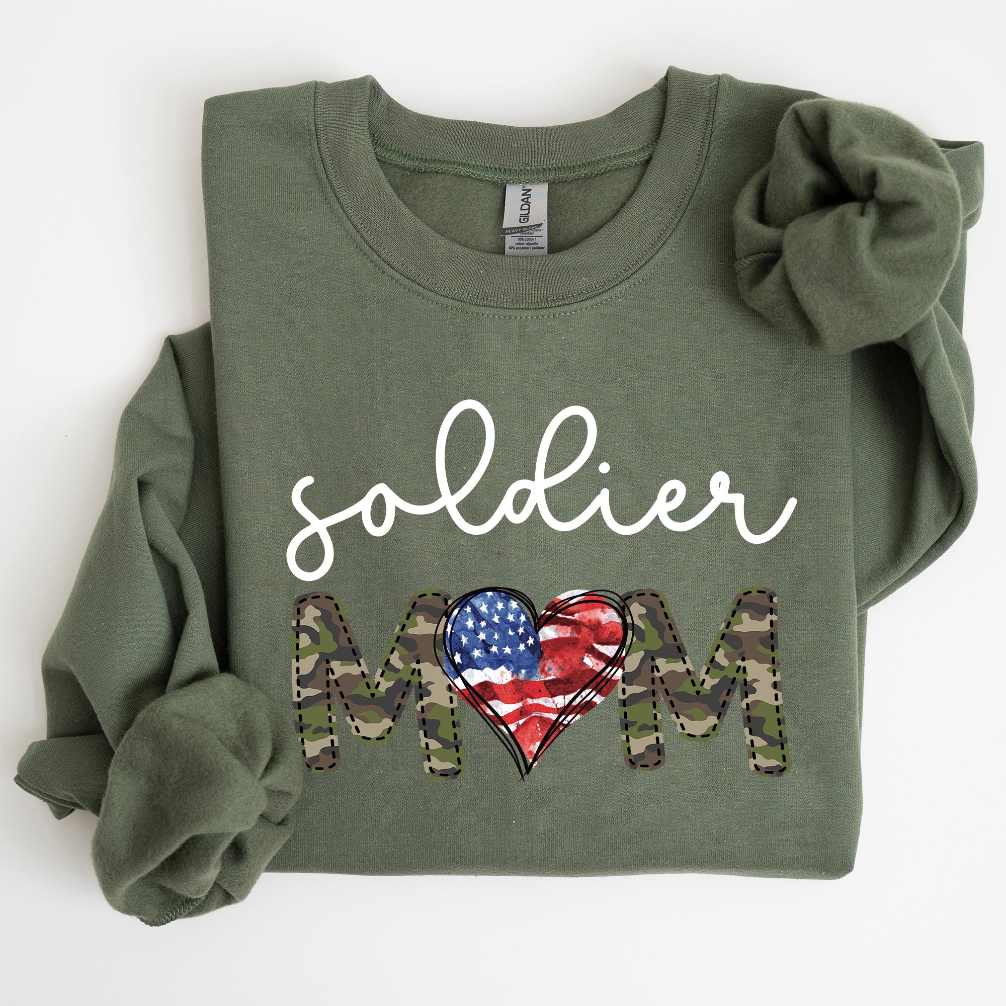 Soldier Mom Military Armed Forces Proud Mama Of A Hero Mother's Day Edition Sweatshirt
