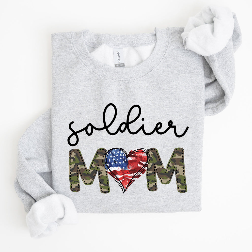 Soldier Mom Military Armed Forces Proud Mama Of A Hero Mother's Day Edition Sweatshirt