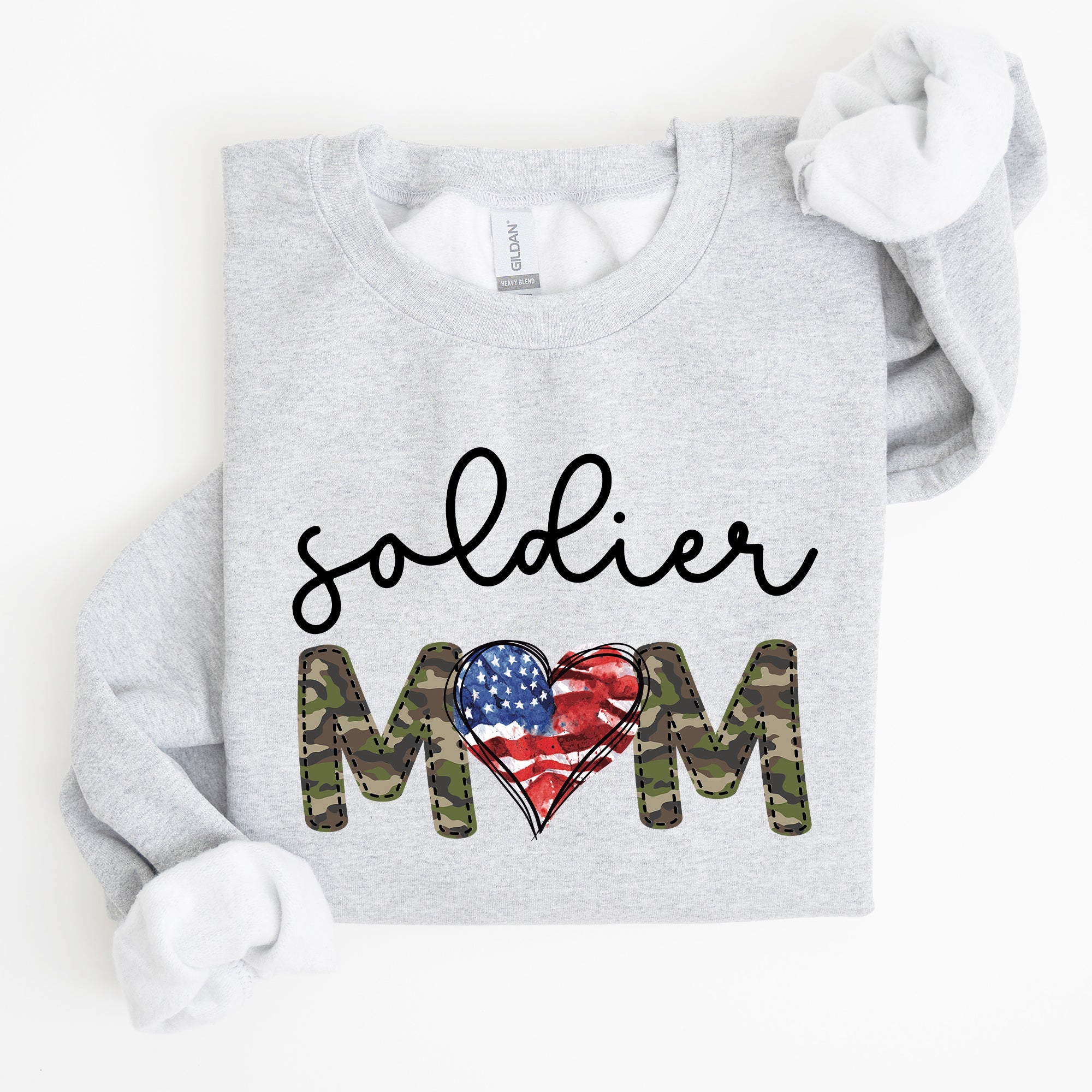Soldier Mom Military Armed Forces Proud Mama Of A Hero Mother's Day Edition Sweatshirt