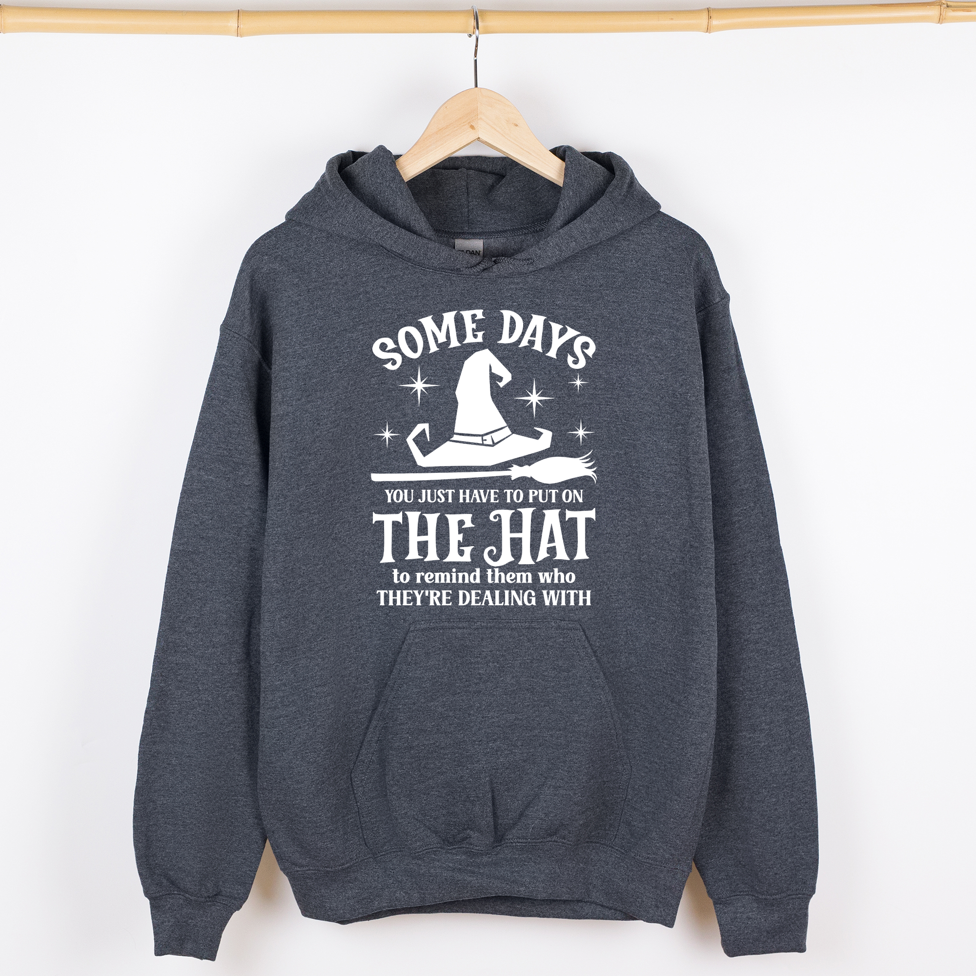 Season Of The Witch Retro Halloween Monster Artwork And Sassy Spooky Vibes Graphic Hoodie
