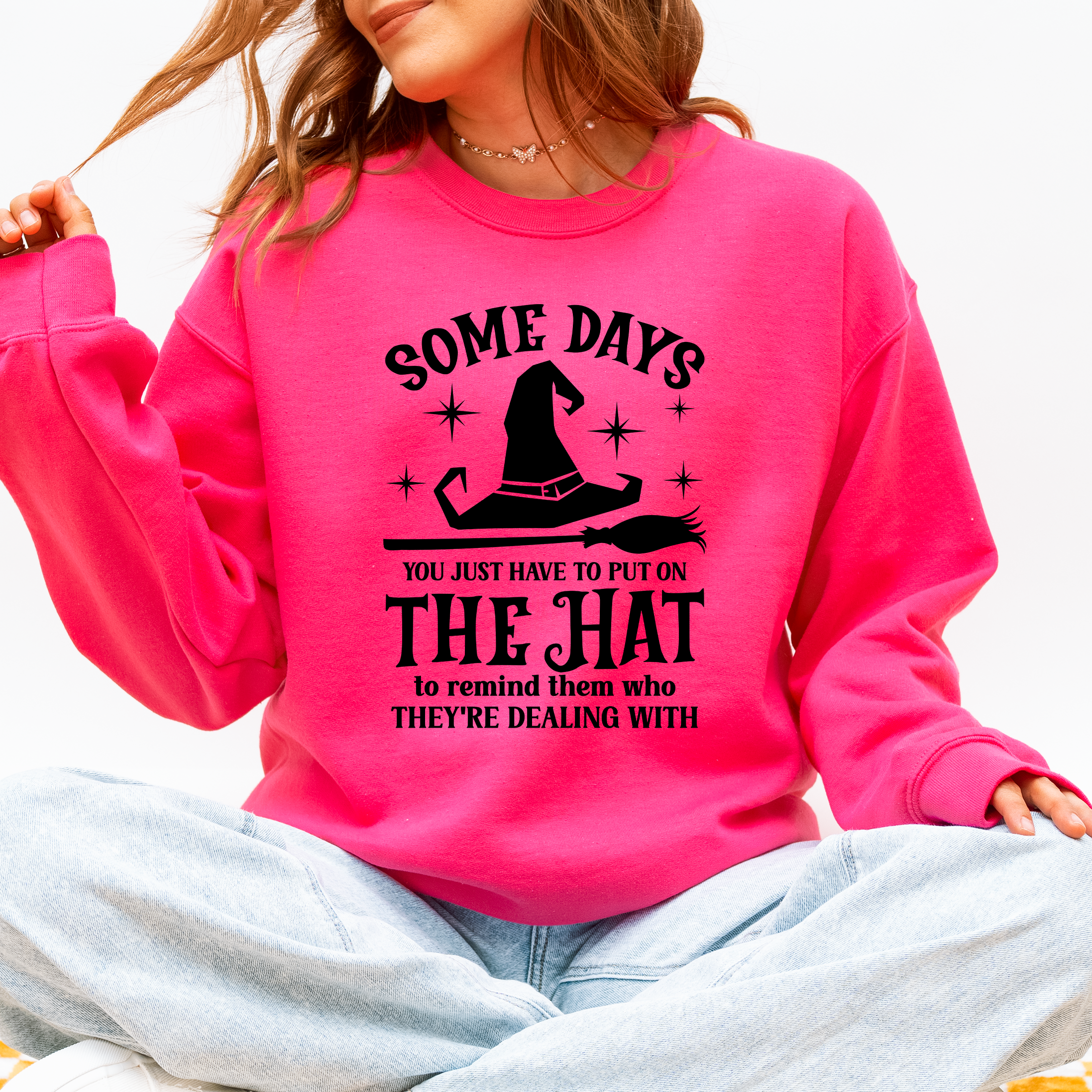 Some Days You Have To Put On The Hat Halloween Witch Cozy Spooky Ultra Sweatshirt