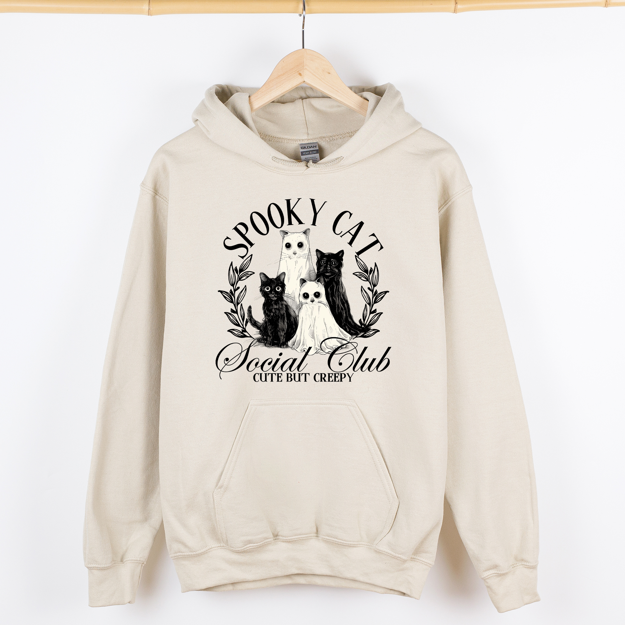 Spooky Cat Social Club Graphic Hoodie