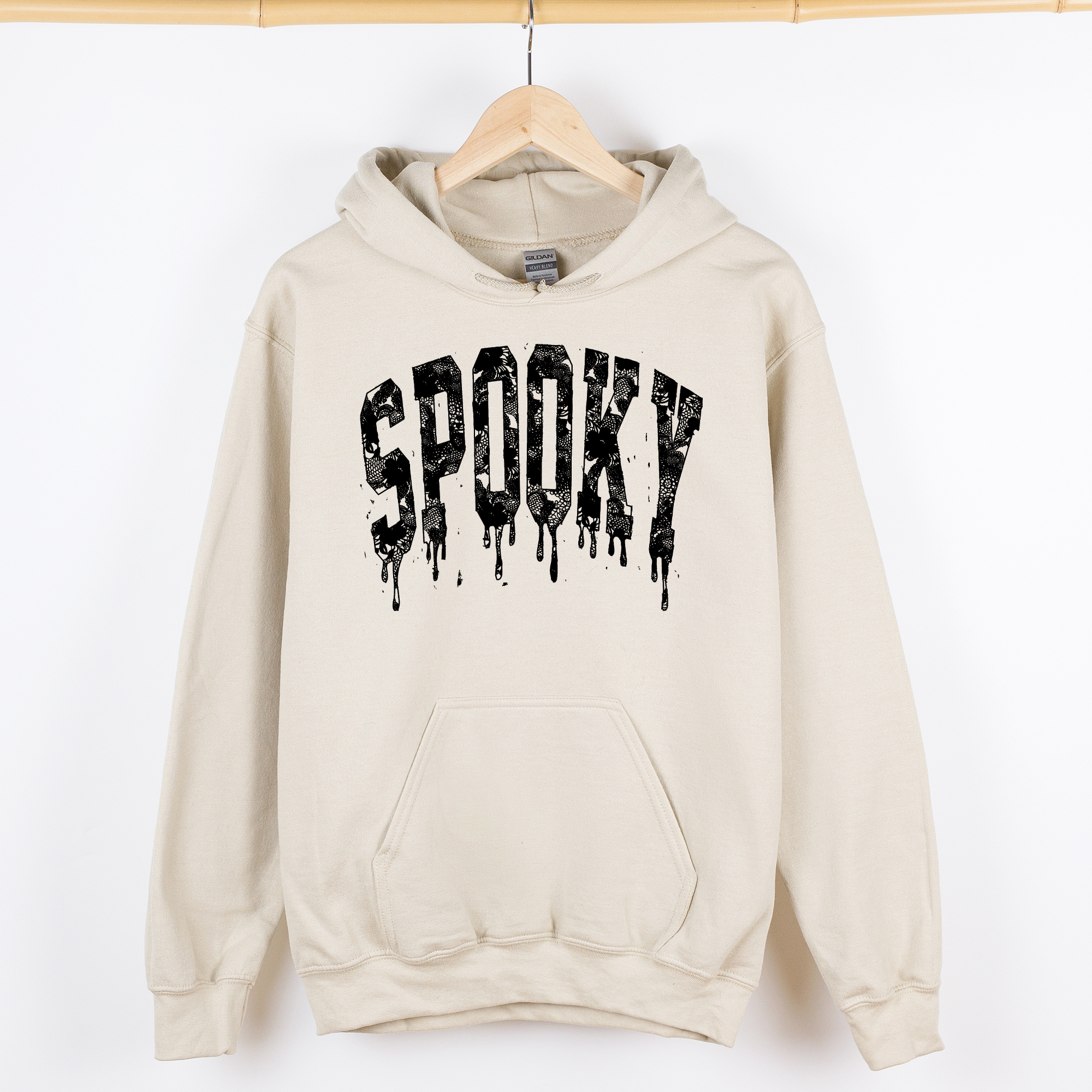 Spooky Strawberry Skeleton Coquette Halloween Faux Lace Vintage-Inspired Graphic Hoodie