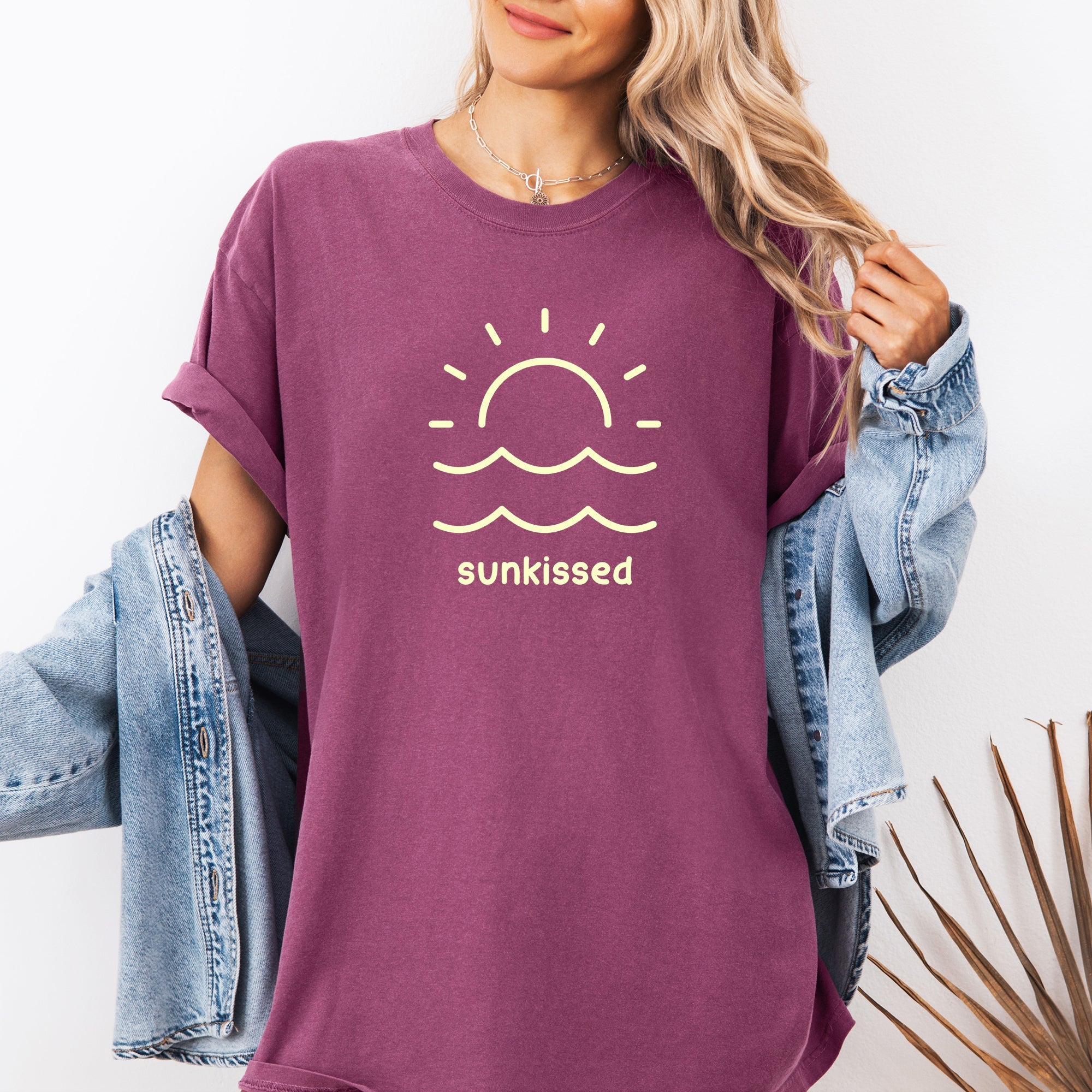 Sunkissed Retro Minimalist Sunshine Beach Summer Vibes Edition Comfort Colors Tee