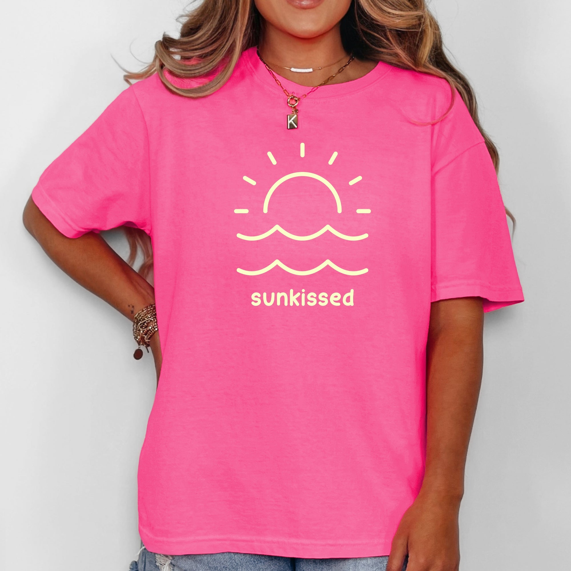 Sunkissed Retro Minimalist Sunshine Beach Summer Vibes Edition Comfort Colors Tee