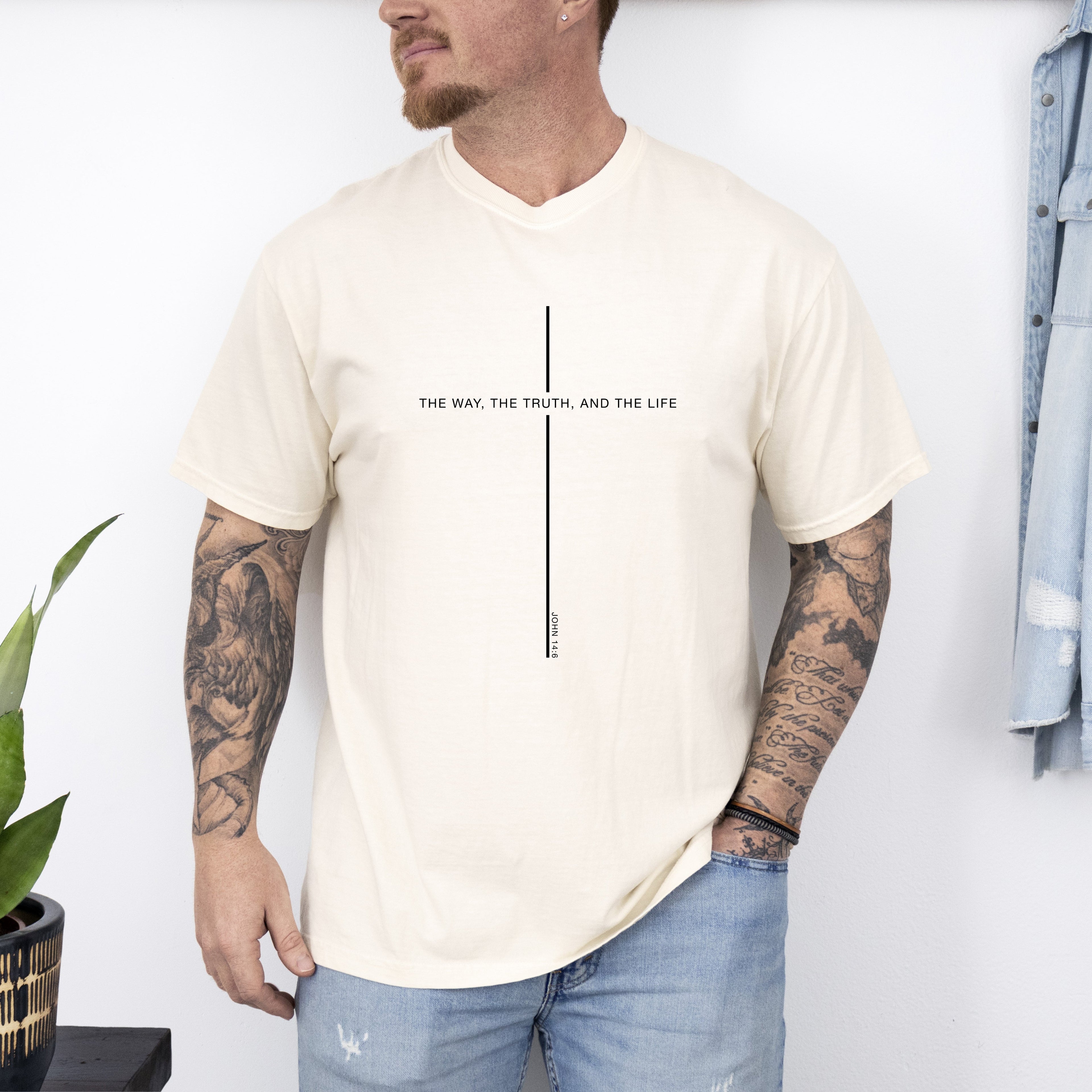 The Way The Truth The Life John Faith Gospel Christian Jesus Religious Comfort Colors Tee