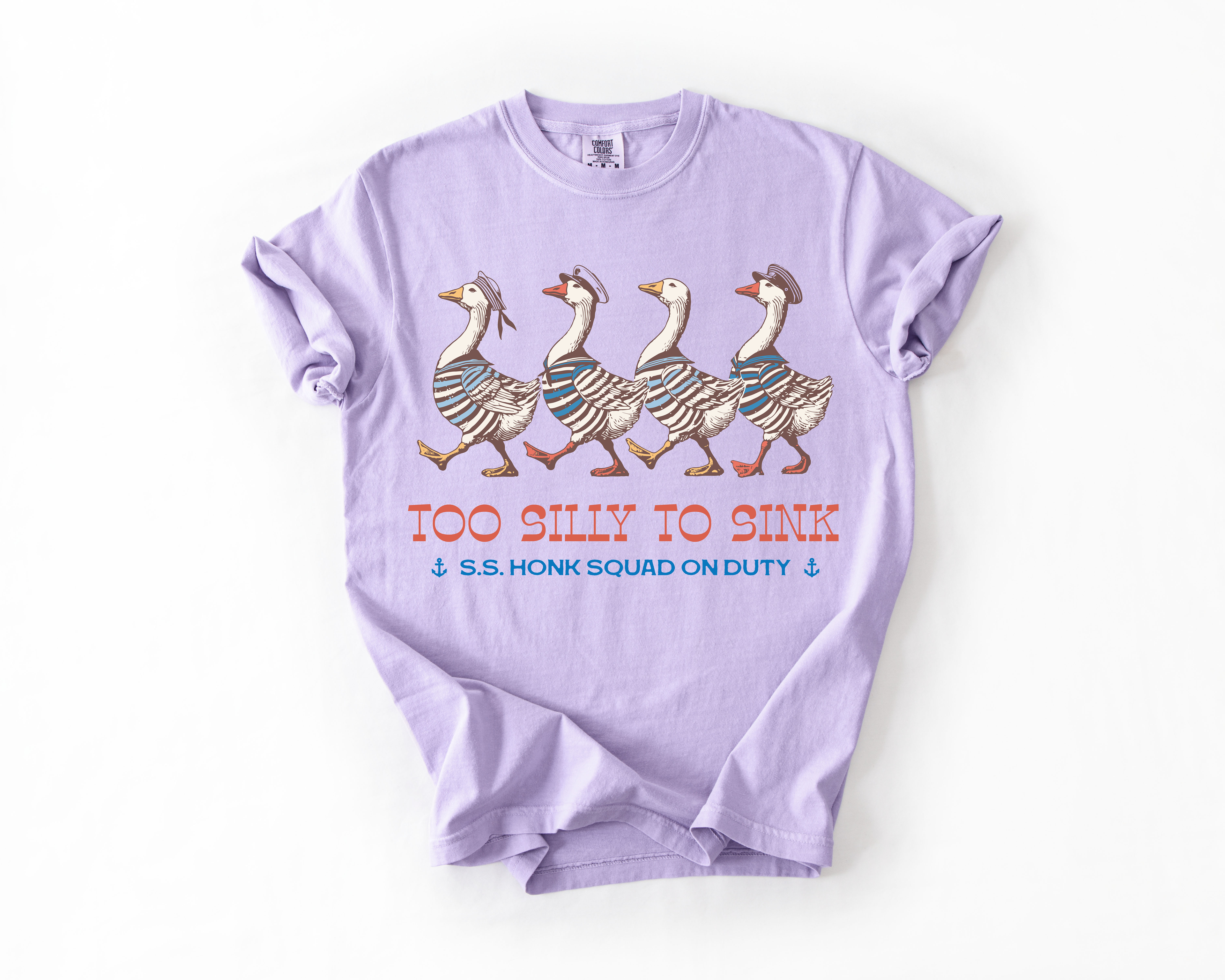 Too Silly To Sink Goose Beach Vacation Summer Travel Sundrenched Holiday Sun Edition Comfort Colors Tee