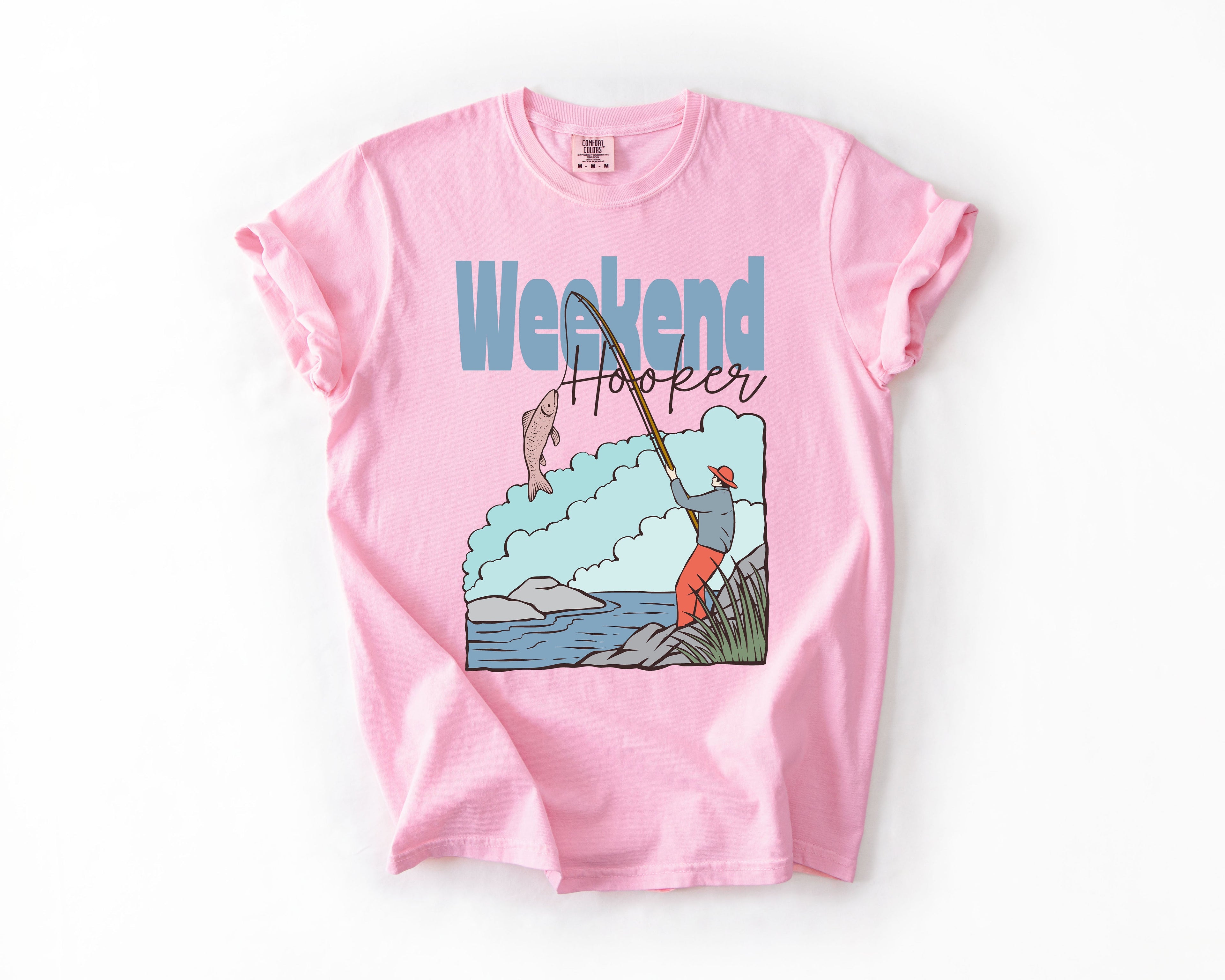 Weekend Hooker Adventure Boat Lake Life Camping Outdoor Nature Travel Comfort Colors Tee