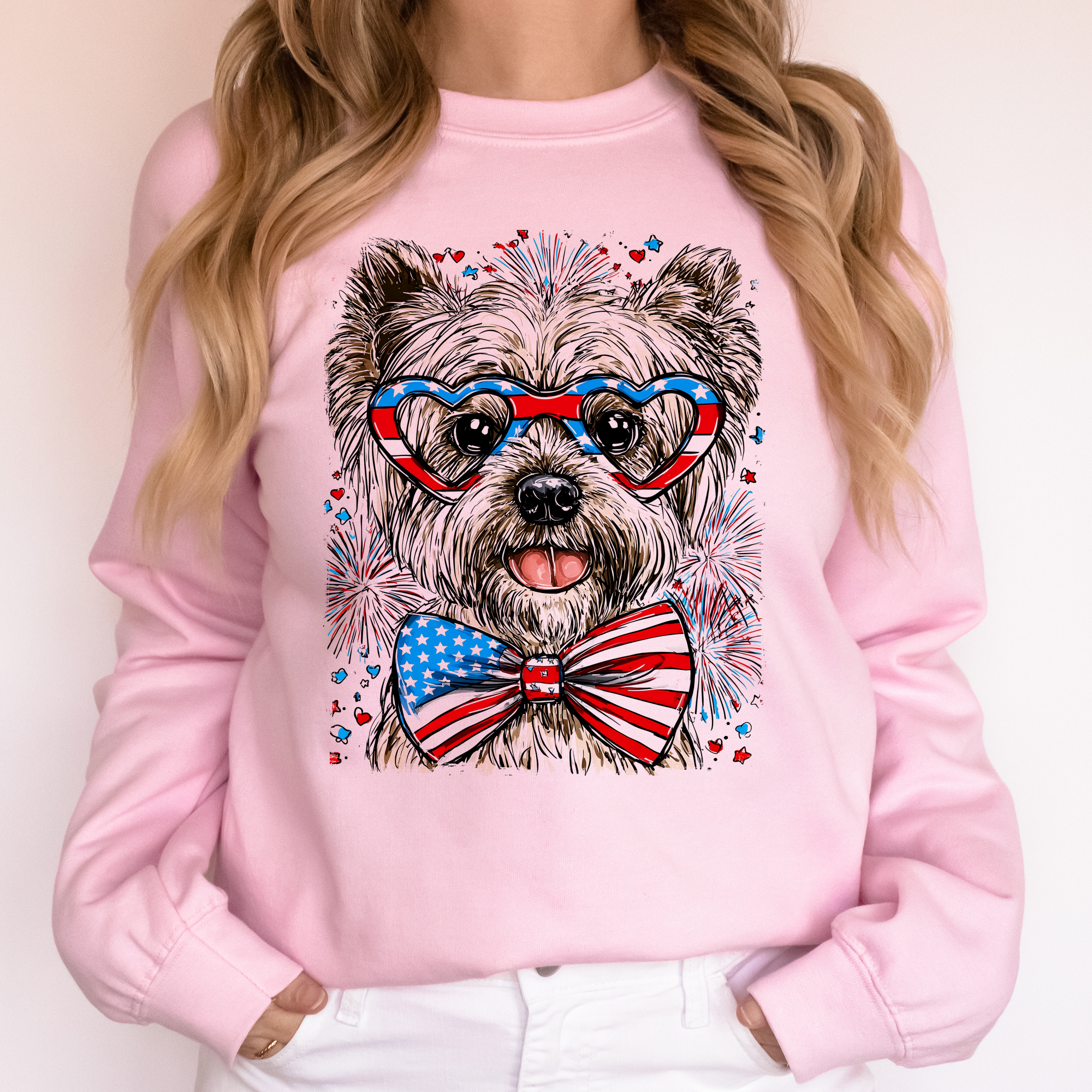 Westie Patriotic USA West Highland White Terrier 4th of July Pet Lover Sweatshirt