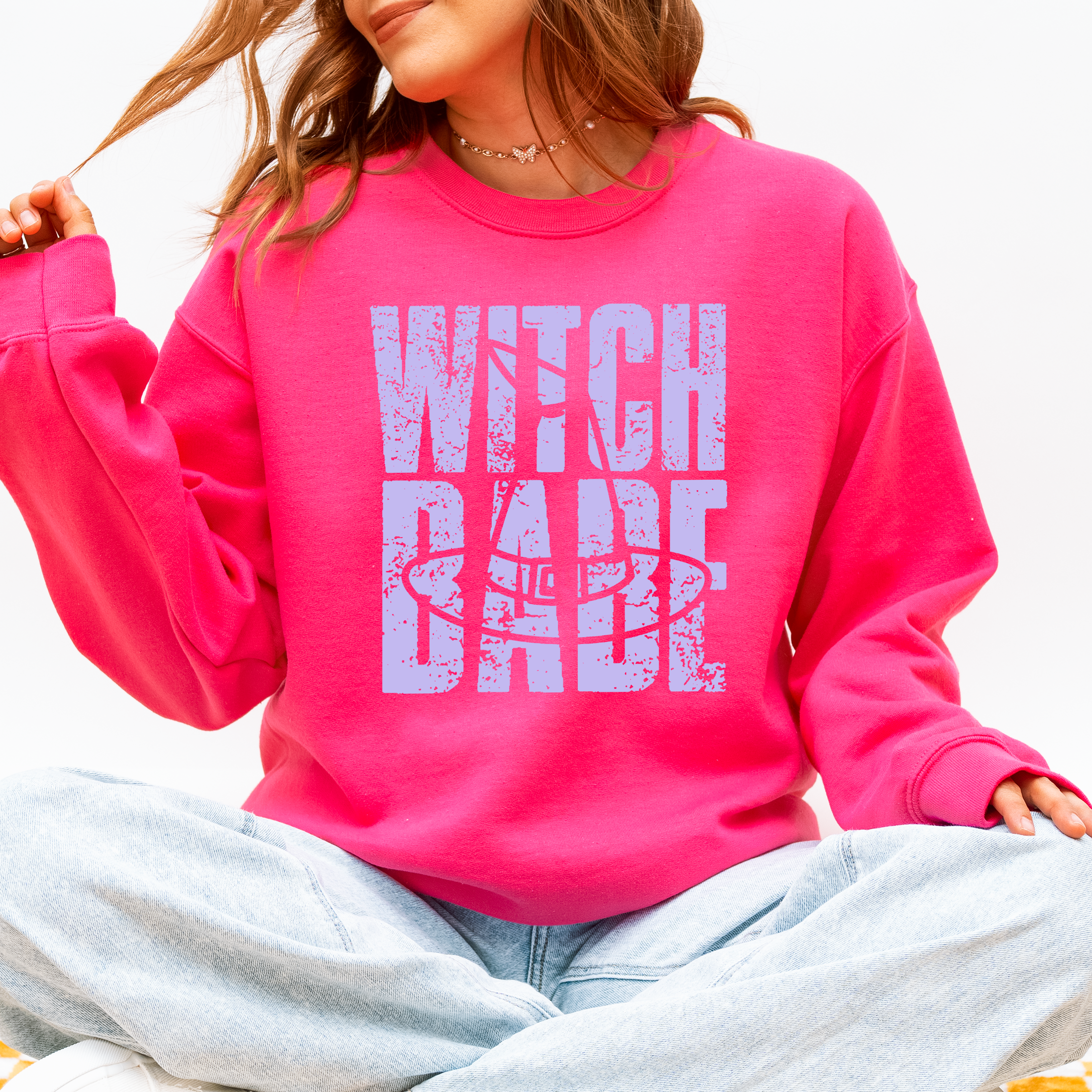 Witch Babe Halloween Mood Vibes Cozy Nightfall Mystic Spirit Edition Extra Sweatshirt