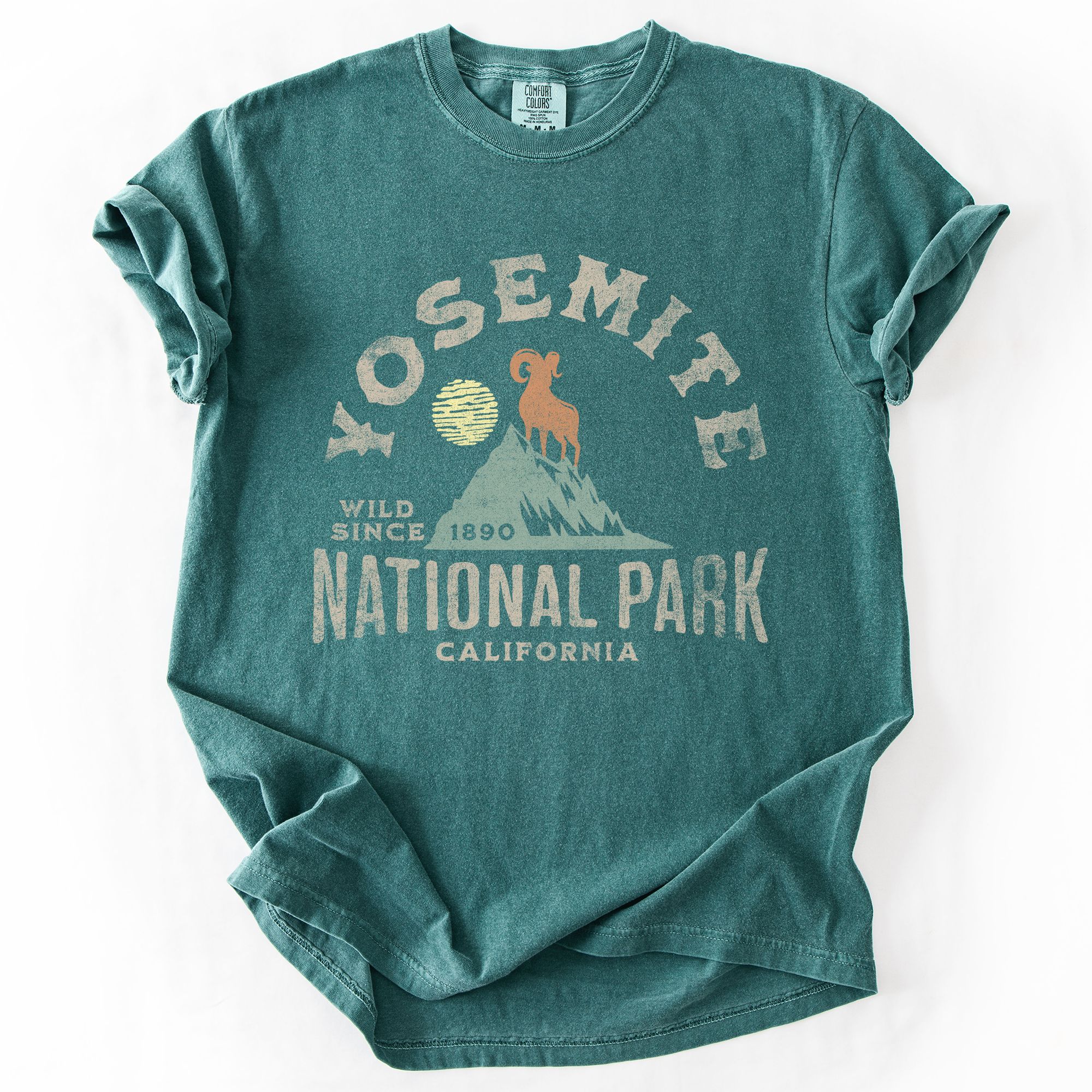 Yosemite National Park Trails And Wilderness Nature Lovers Edition Comfort Colors Tee